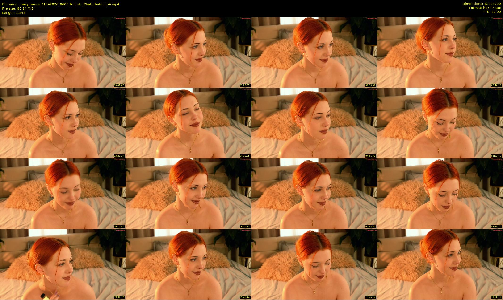 mazymayes — 12 minute Chaturbate female cam show recording, 720p, Apr 21, 2026