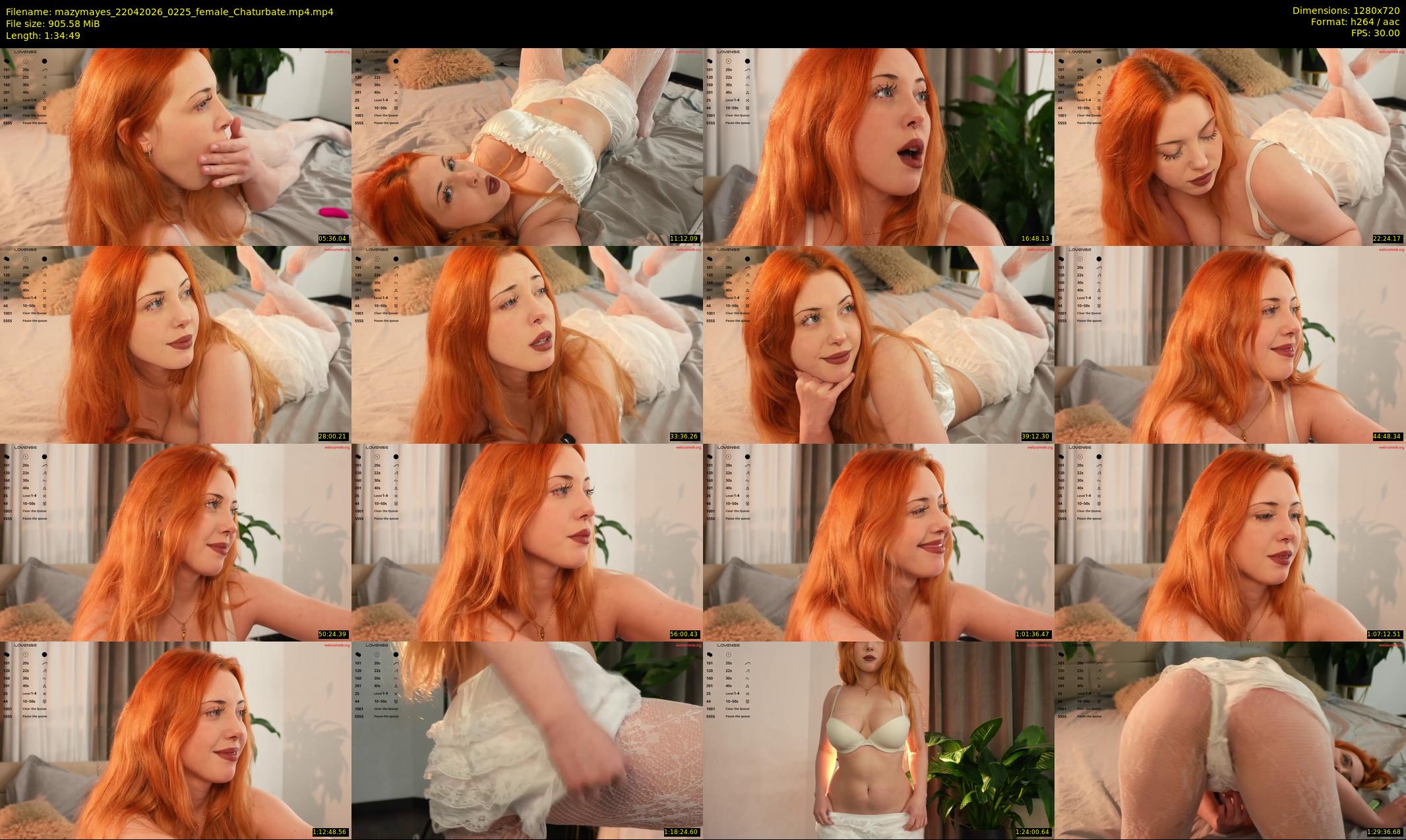 mazymayes — 95 minute Chaturbate female cam show recording, 720p, Apr 22, 2026