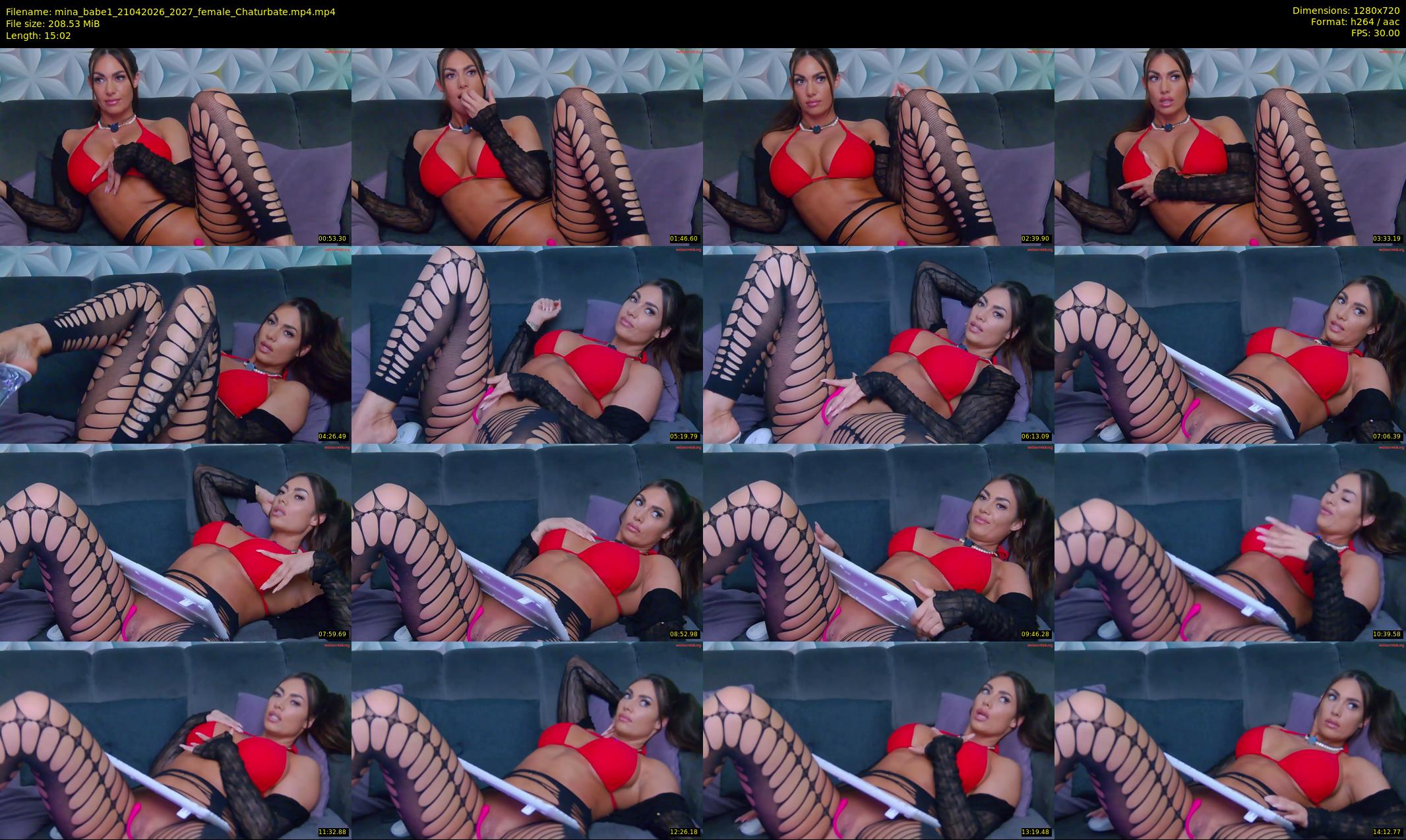 mina_babe1 — 16 minute Chaturbate female cam show recording, 720p, Apr 21, 2026