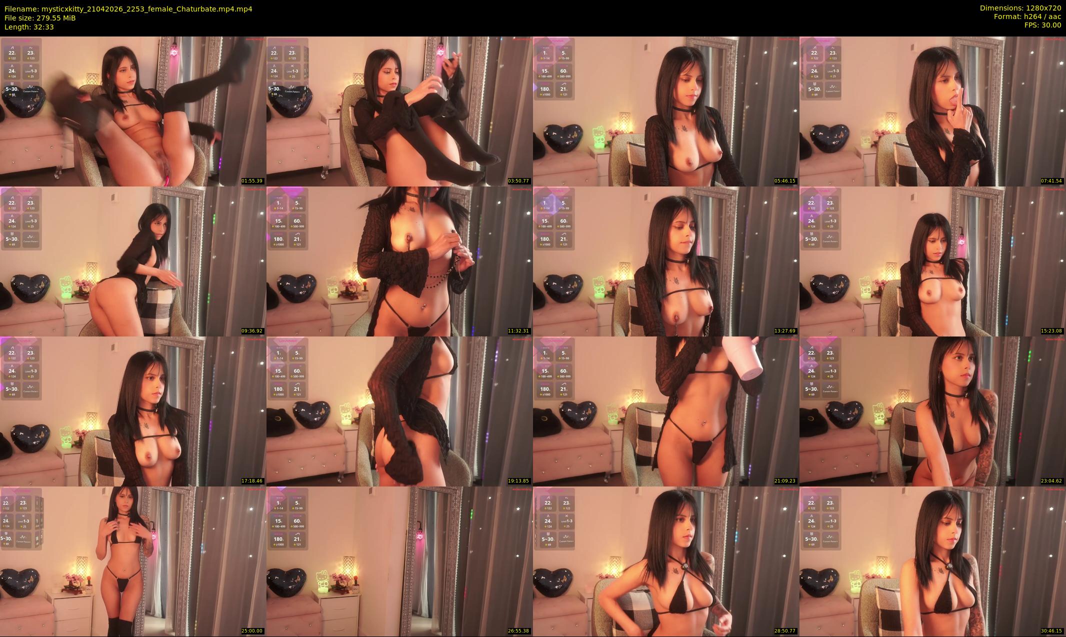 mysticxkitty — 33 minute Chaturbate female cam show recording, 720p, Apr 21, 2026