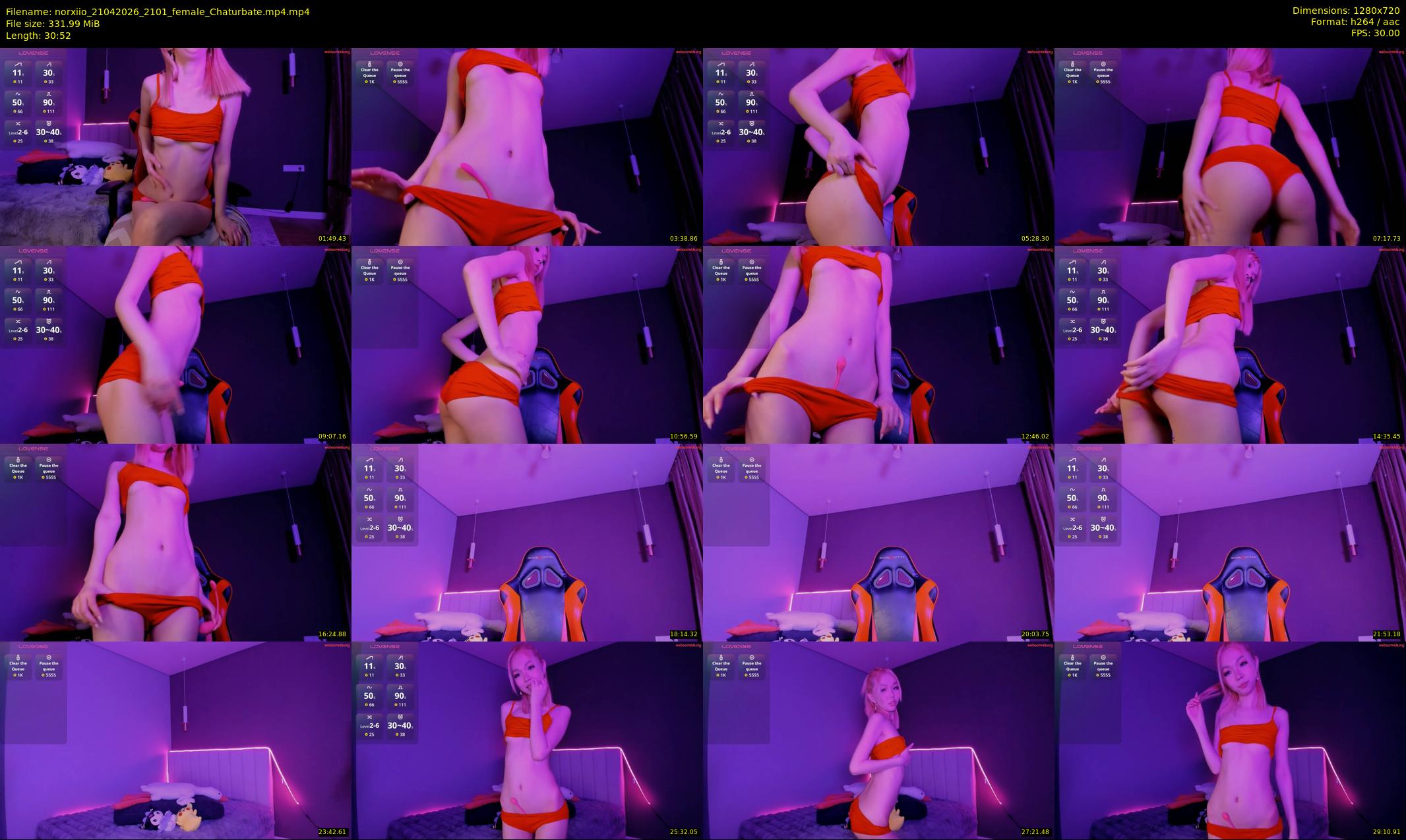 norxiio — 31 minute Chaturbate female cam show recording, 720p, Apr 21, 2026
