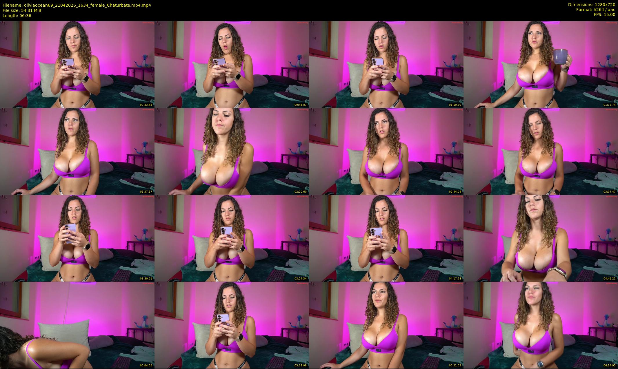 oliviaocean69 — 7 minute Chaturbate female cam show recording, 720p, Apr 21, 2026