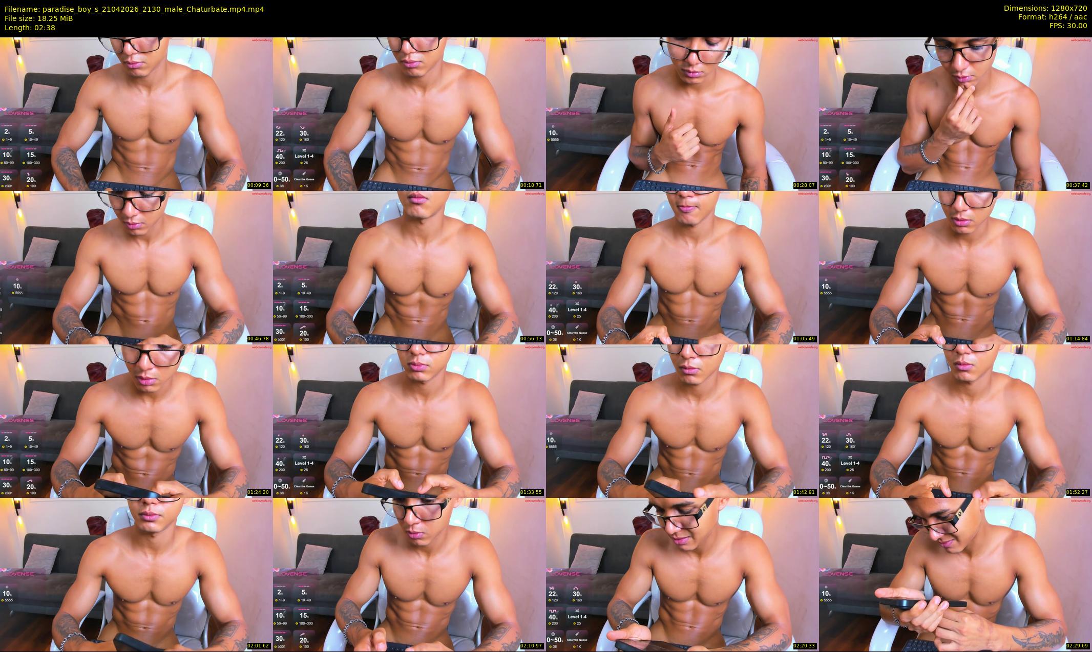 paradise_boy_s — 3 minute Chaturbate male cam show recording, 720p, Apr 21, 2026