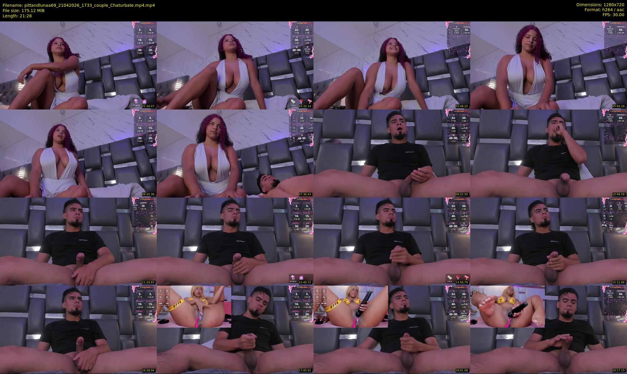 pittandlunaa69 — 22 minute Chaturbate couple cam show recording, 720p, Apr 21, 2026