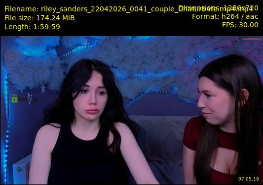 riley_sanders — 120 minute Chaturbate couple cam show recording, 720p, Apr 22, 2026