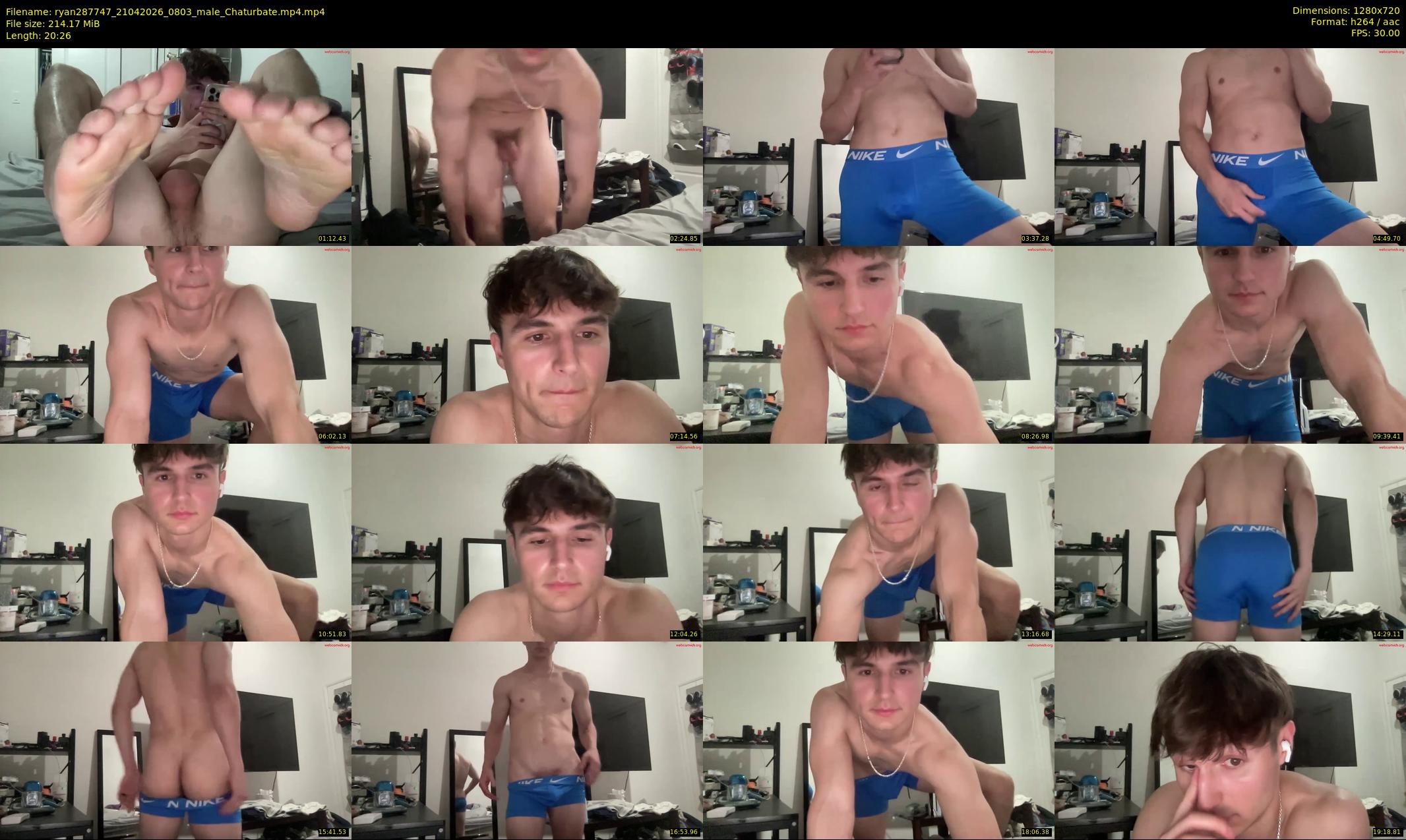 ryan287747 — 21 minute Chaturbate male cam show recording, 720p, Apr 21, 2026
