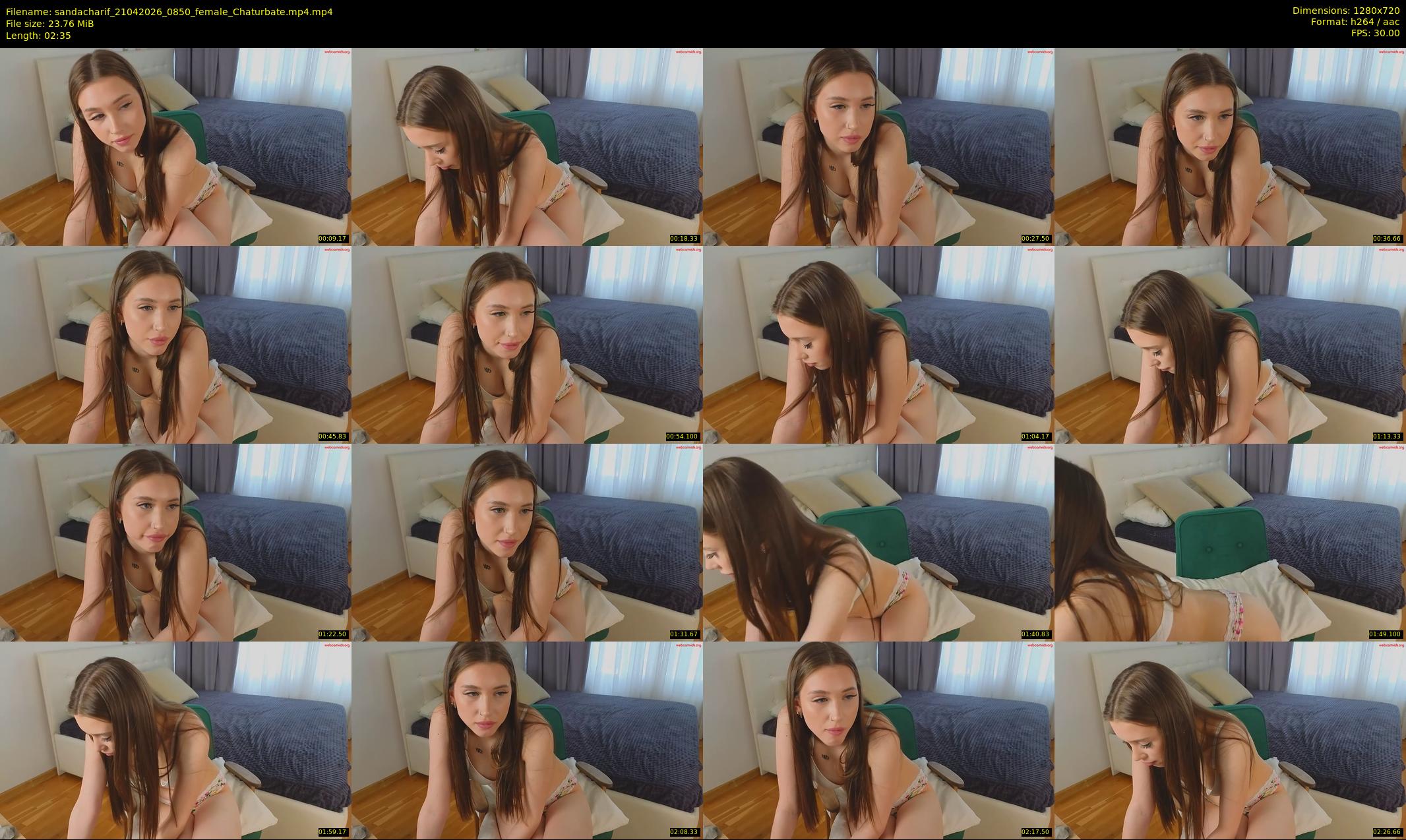 sandacharif — 3 minute Chaturbate female cam show recording, 720p, Apr 21, 2026