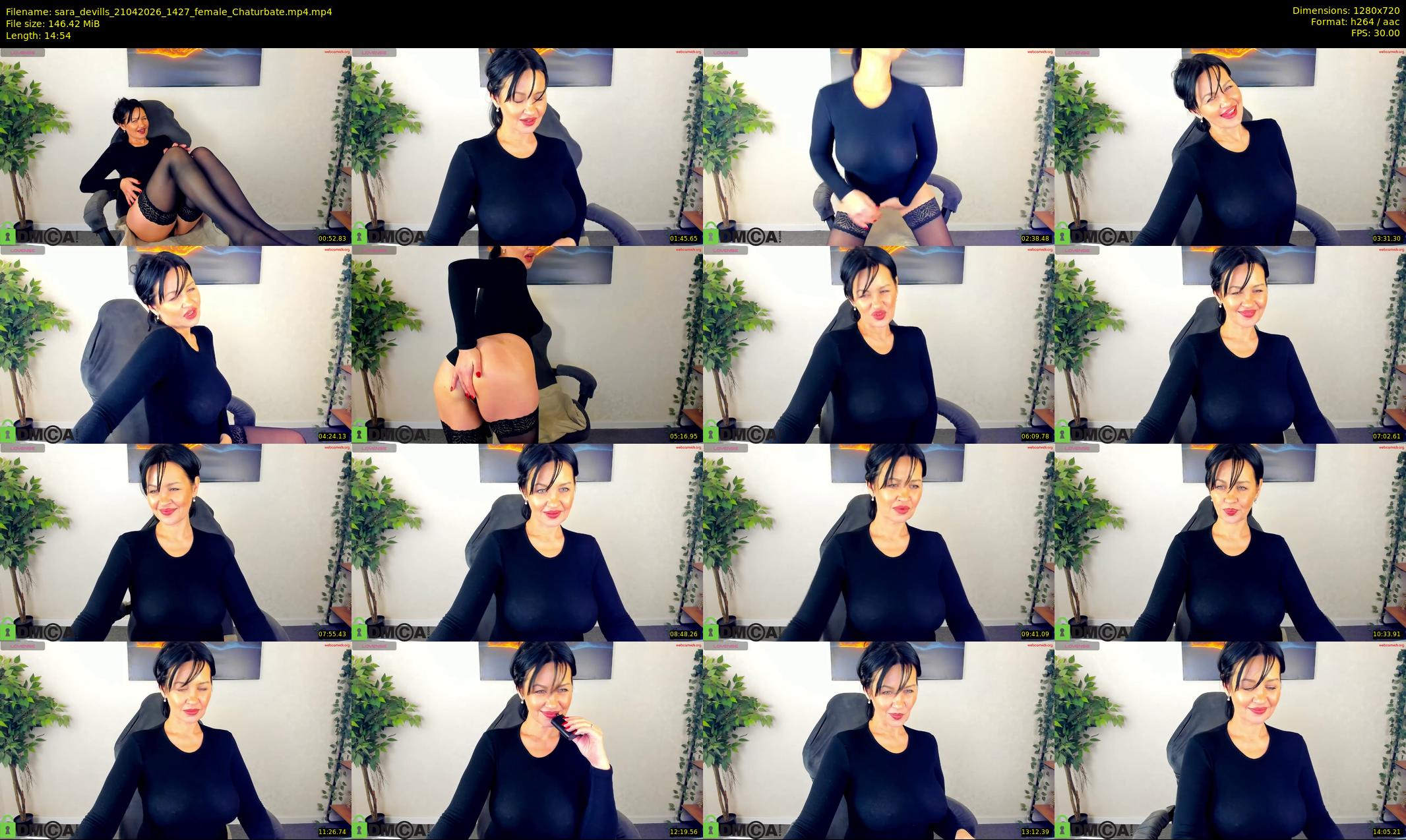 sara_devills — 15 minute Chaturbate female cam show recording, 720p, Apr 21, 2026