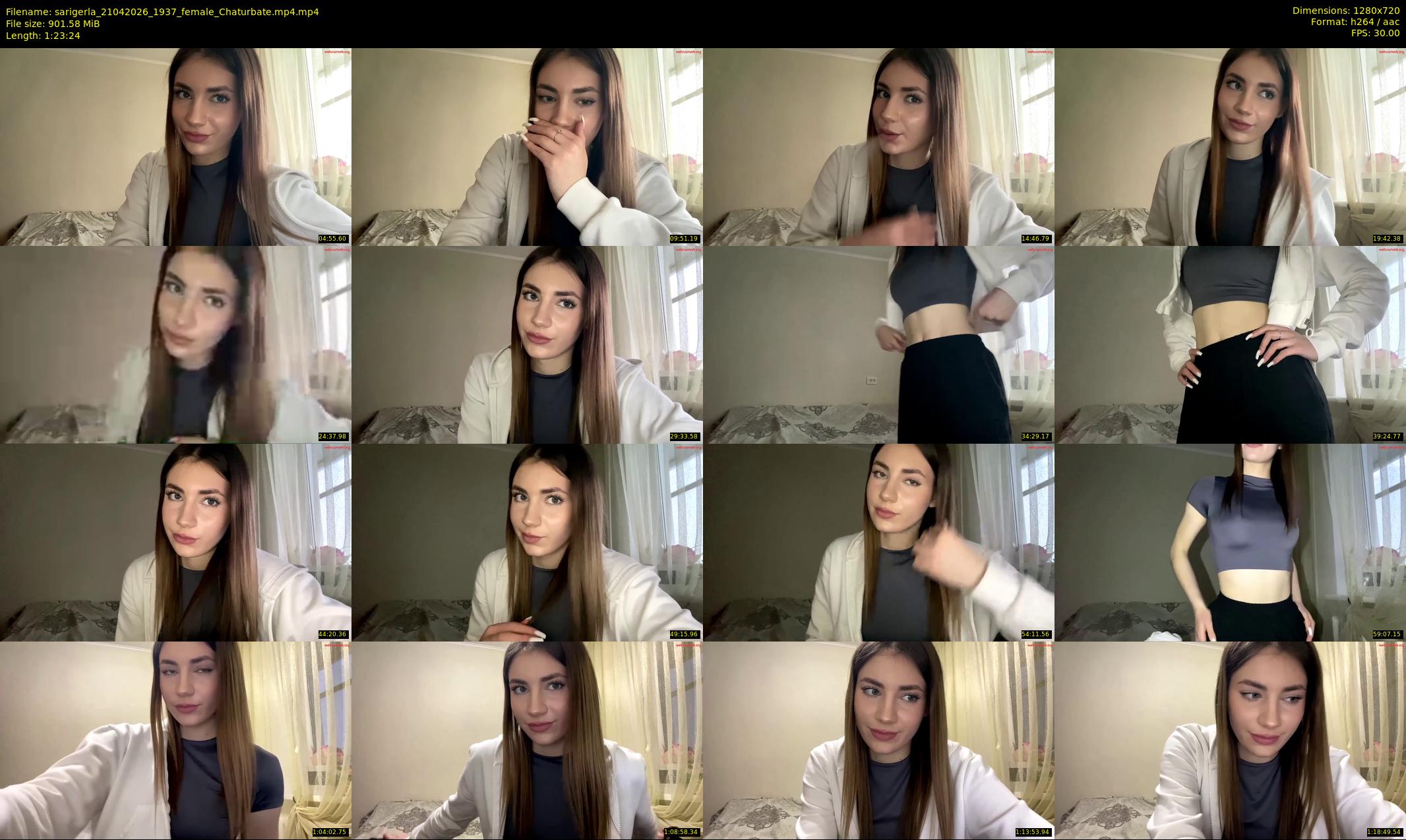 sarigerla — 84 minute Chaturbate female cam show recording, 720p, Apr 21, 2026