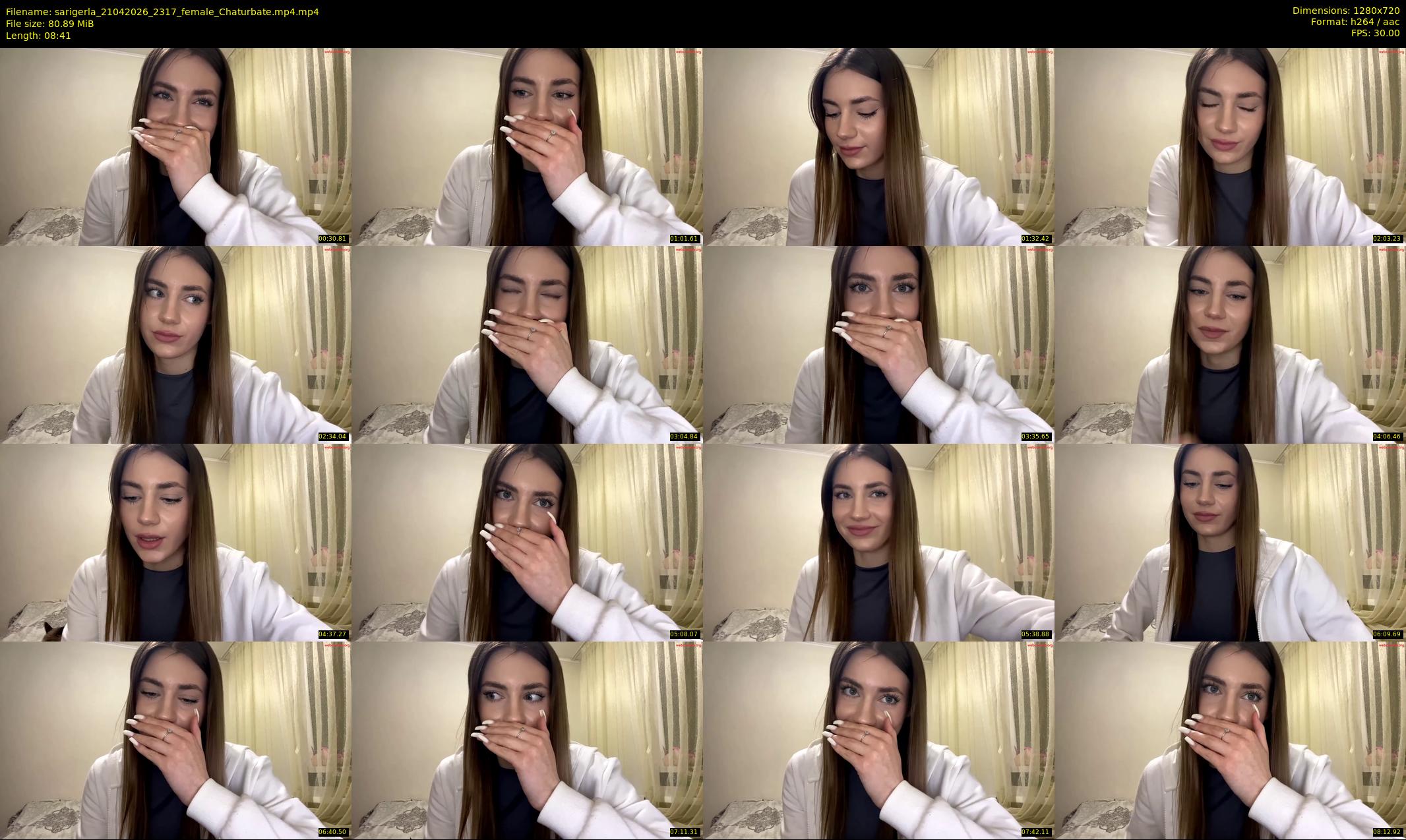 sarigerla — 9 minute Chaturbate female cam show recording, 720p, Apr 21, 2026