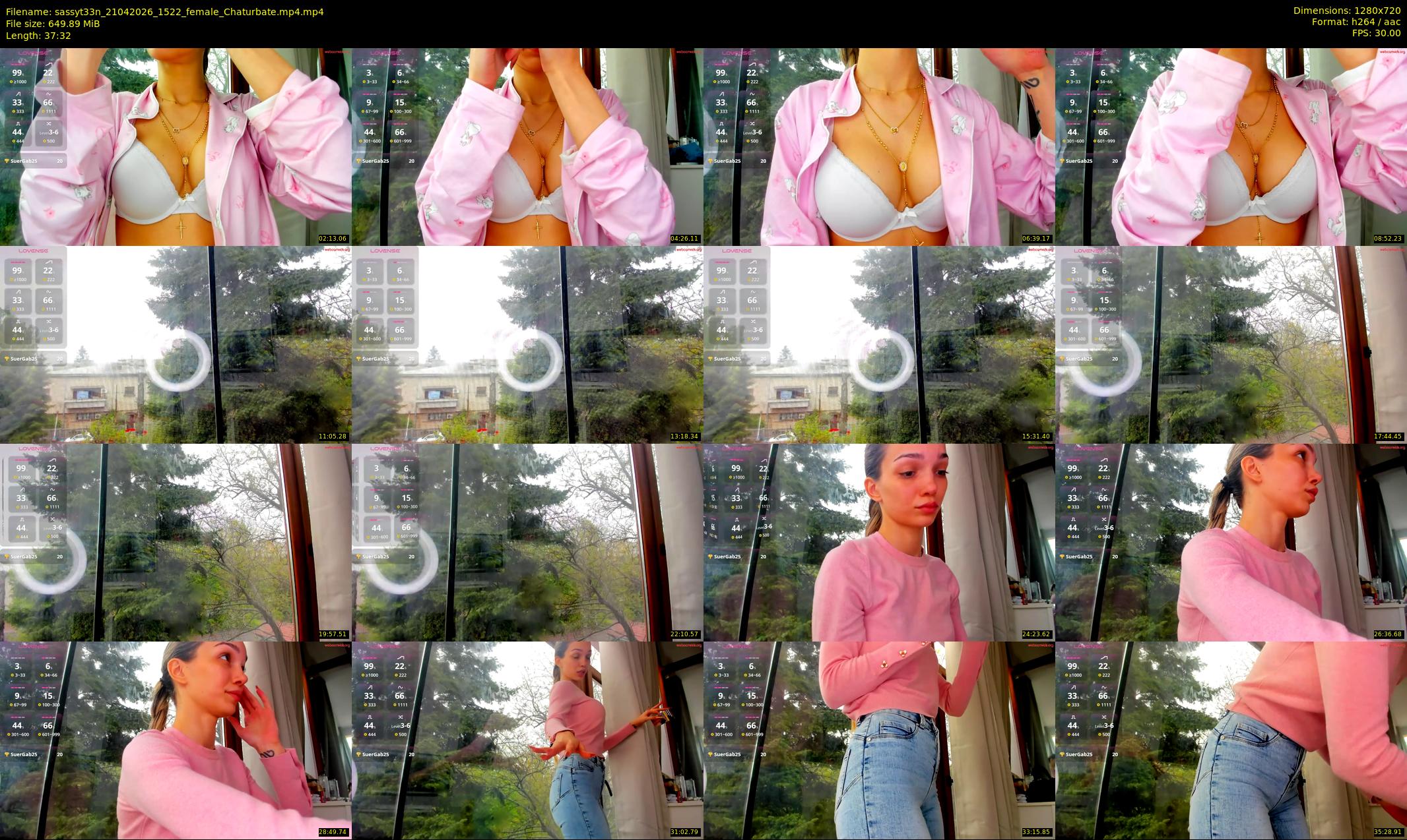 sassyt33n — 38 minute Chaturbate female cam show recording, 720p, Apr 21, 2026
