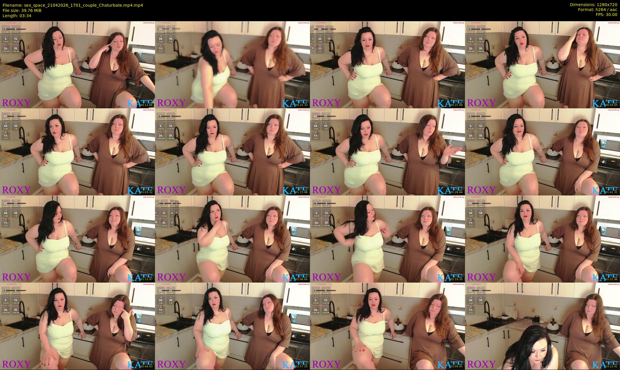 sex_space — 4 minute Chaturbate couple cam show recording, 720p, Apr 21, 2026