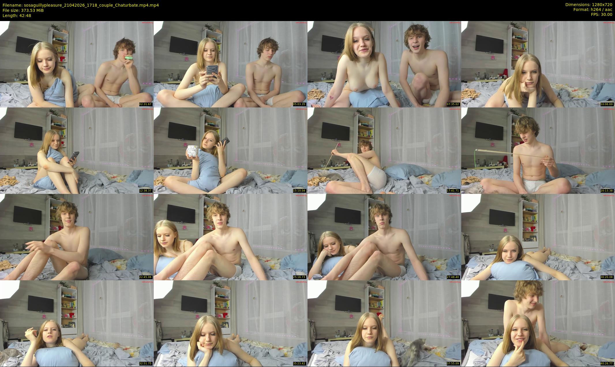 sosaguillypleasure — 43 minute Chaturbate couple cam show recording, 720p, Apr 21, 2026