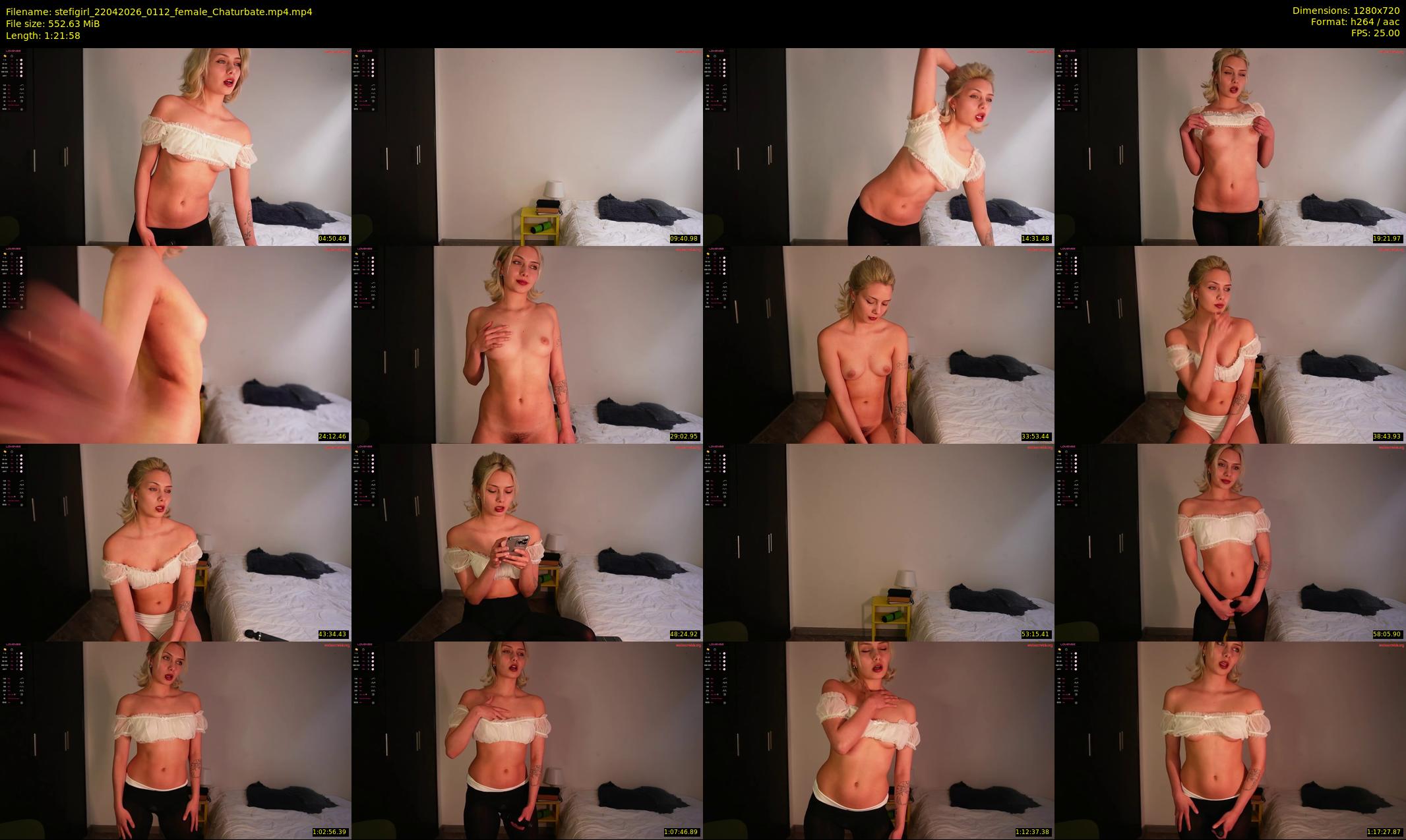 stefigirl — 82 minute Chaturbate female cam show recording, 720p, Apr 22, 2026