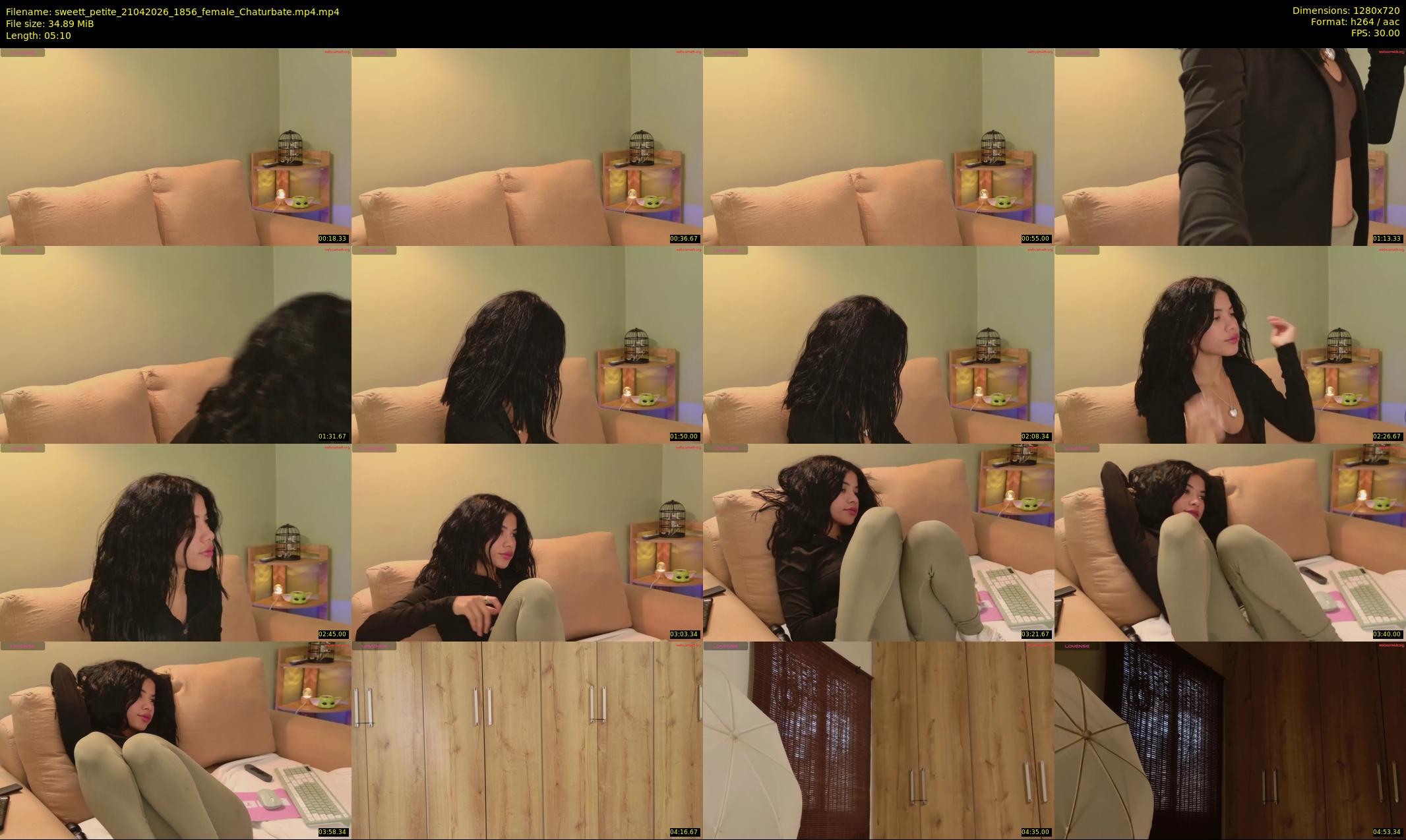 sweett_petite — 6 minute Chaturbate female cam show recording, 720p, Apr 21, 2026