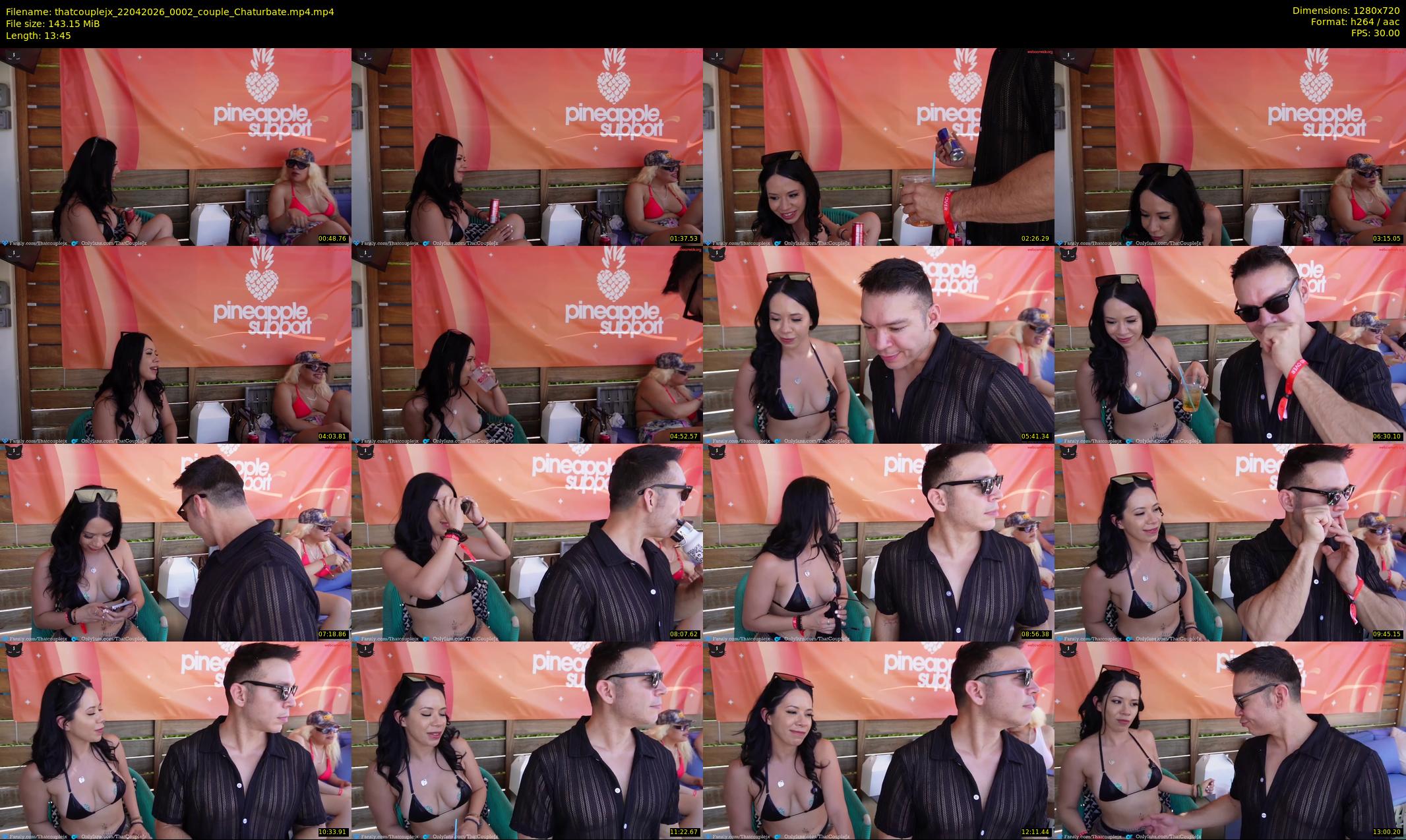 thatcouplejx — 14 minute Chaturbate couple cam show recording, 720p, Apr 22, 2026