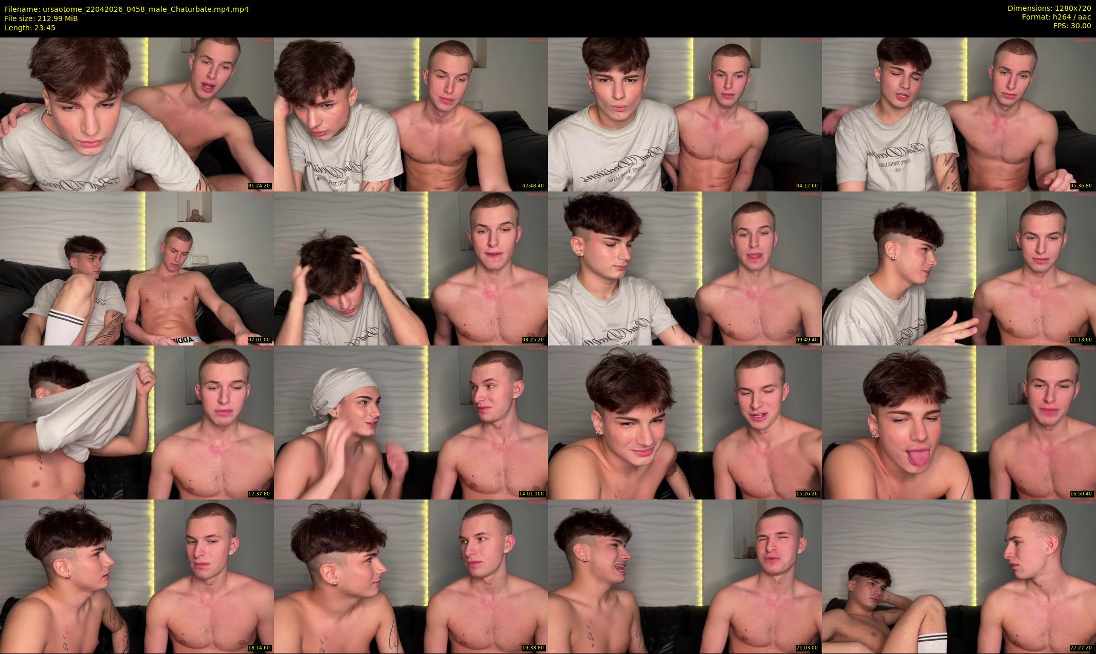 ursaotome — 24 minute Chaturbate male cam show recording, 720p, Apr 22, 2026