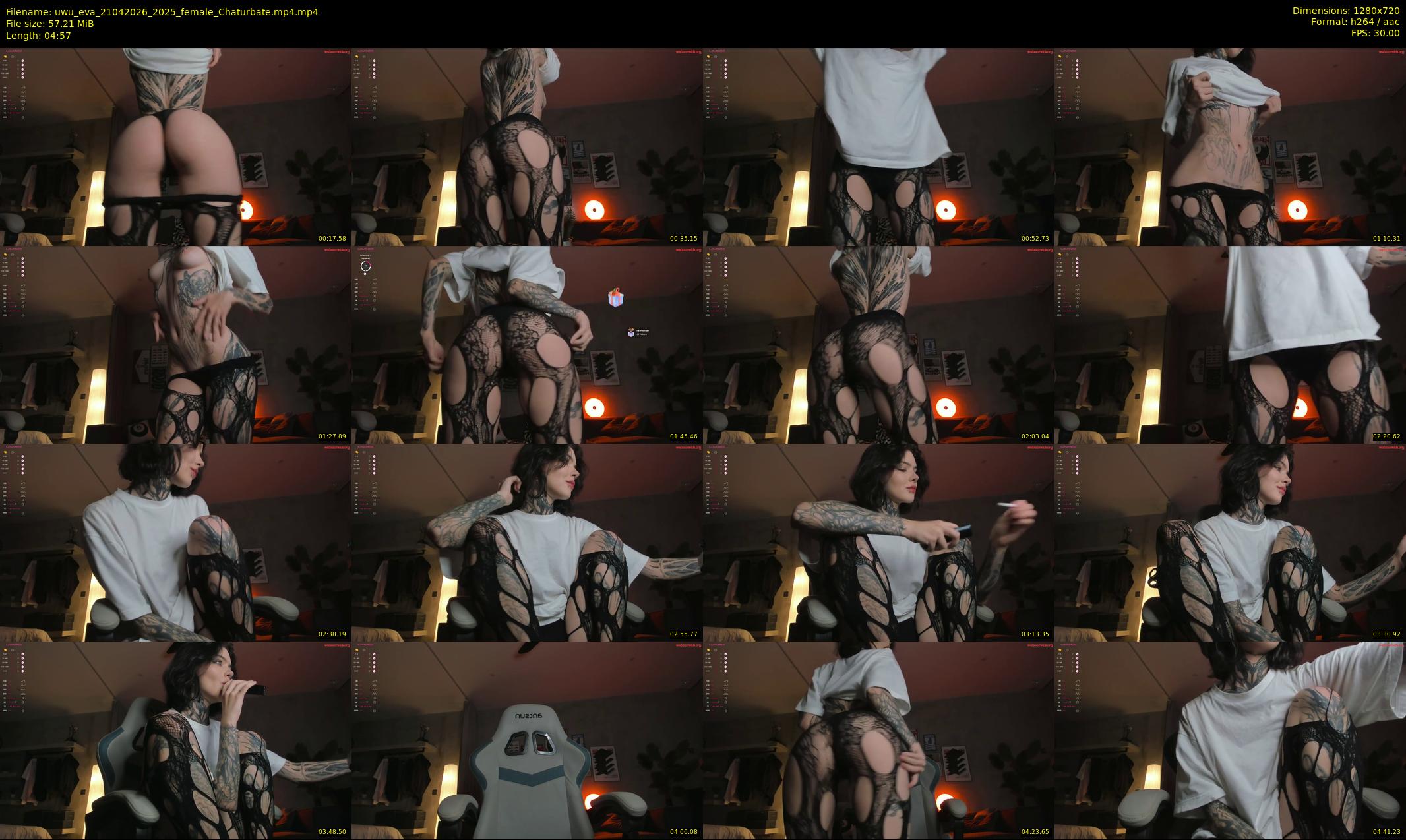 uwu_eva — 5 minute Chaturbate female cam show recording, 720p, Apr 21, 2026