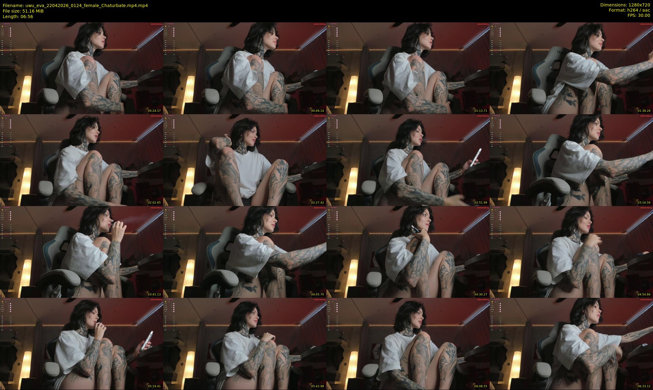 uwu_eva — 7 minute Chaturbate female cam show recording, 720p, Apr 22, 2026