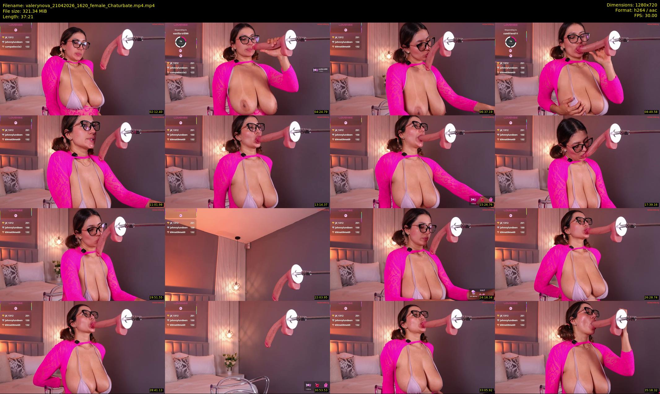 valerynova — 38 minute Chaturbate female cam show recording, 720p, Apr 21, 2026