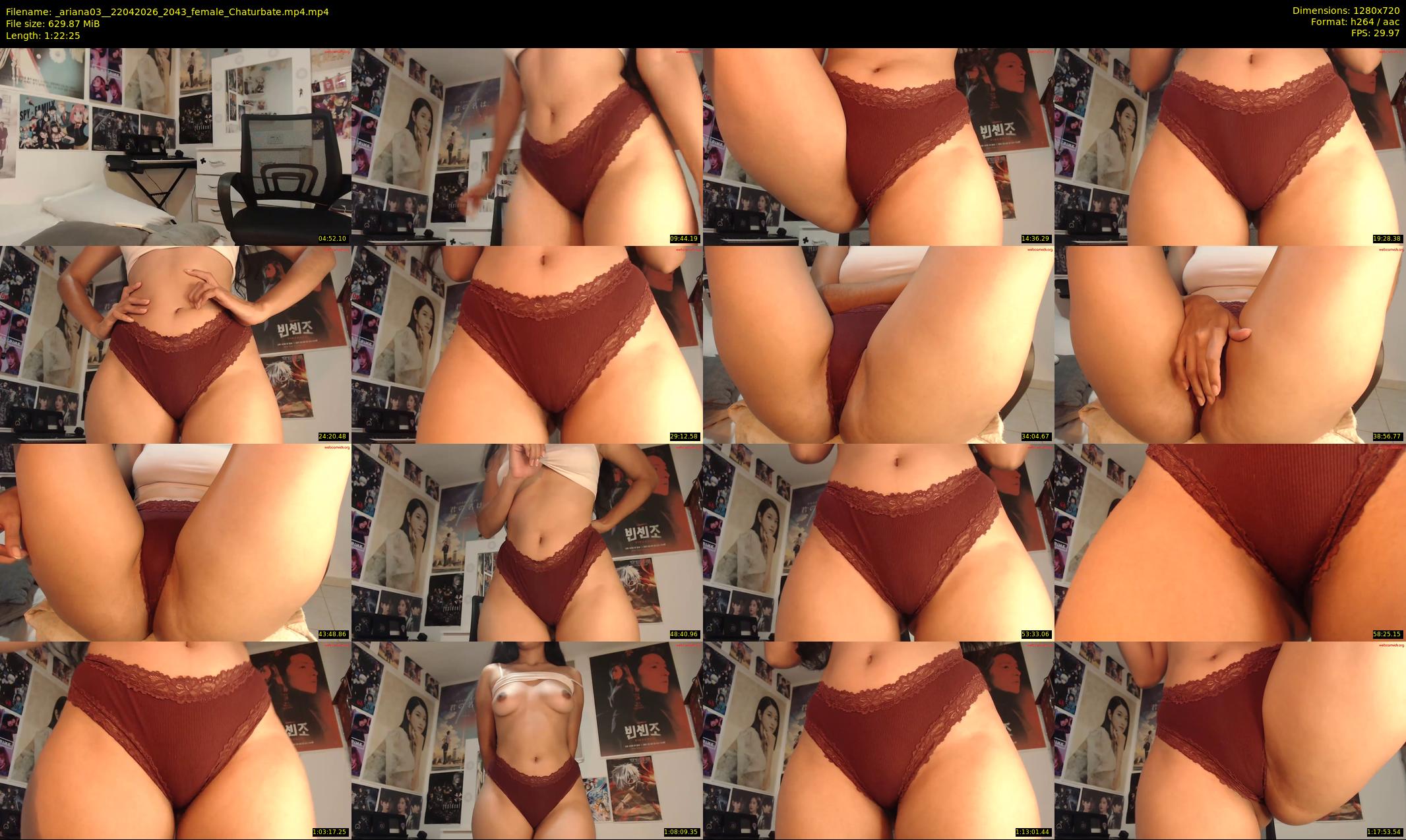 _ariana03_ — 83 minute Chaturbate female cam show recording, 720p, Apr 22, 2026