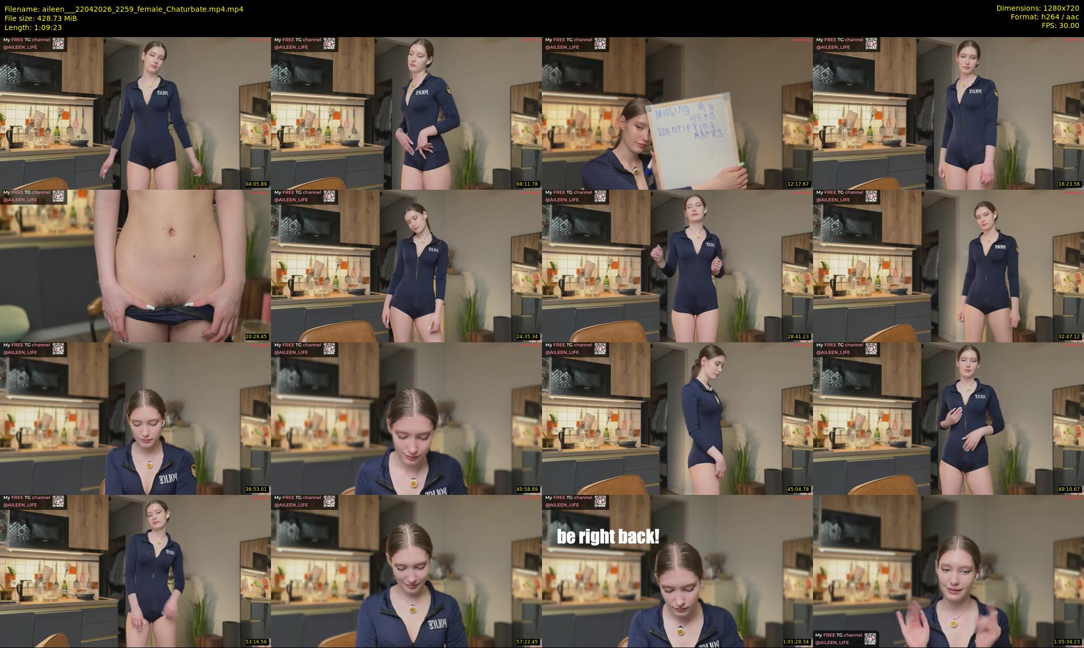aileen__ — 70 minute Chaturbate female cam show recording, 720p, Apr 22, 2026