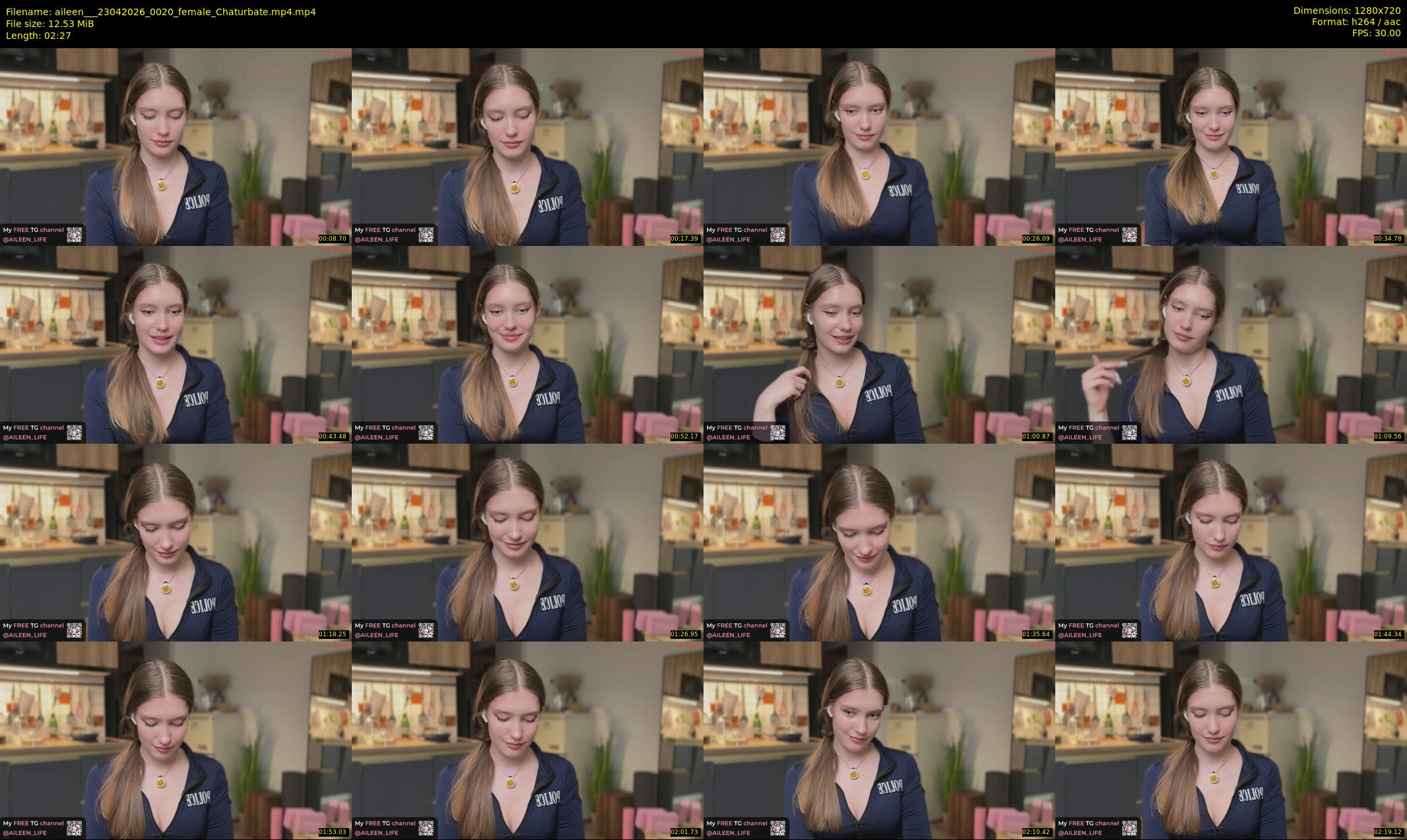 aileen__ — 3 minute Chaturbate female cam show recording, 720p, Apr 23, 2026