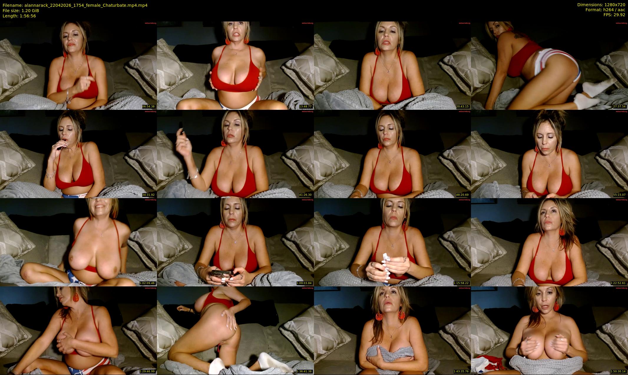alannarack — 117 minute Chaturbate female cam show recording, 720p, Apr 22, 2026