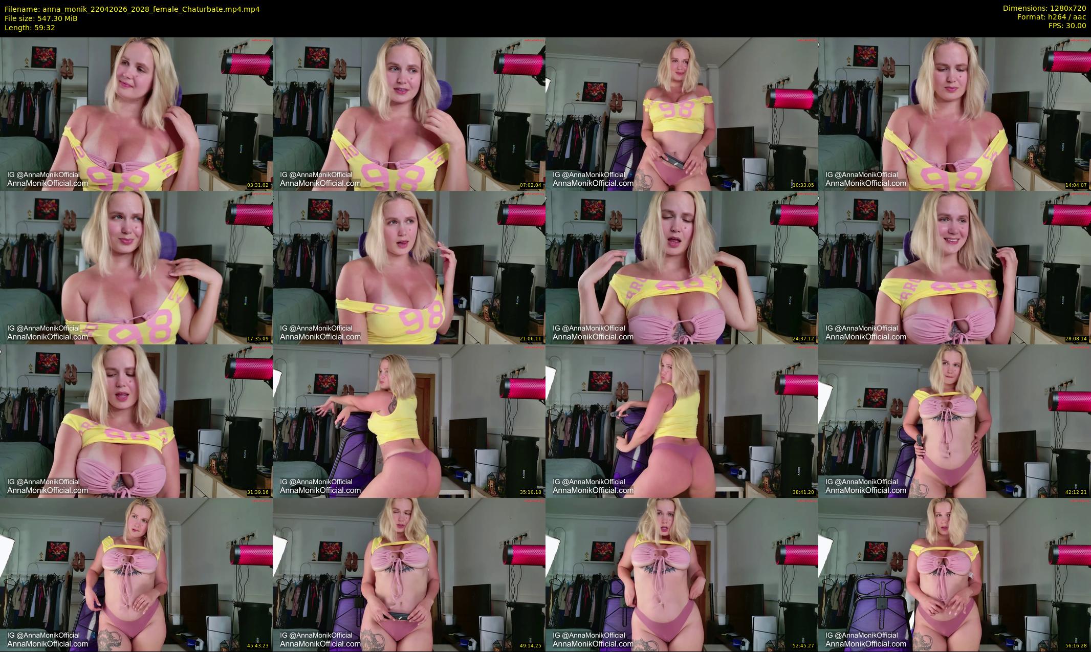 anna_monik — 60 minute Chaturbate couple cam show recording, 720p, Apr 22, 2026