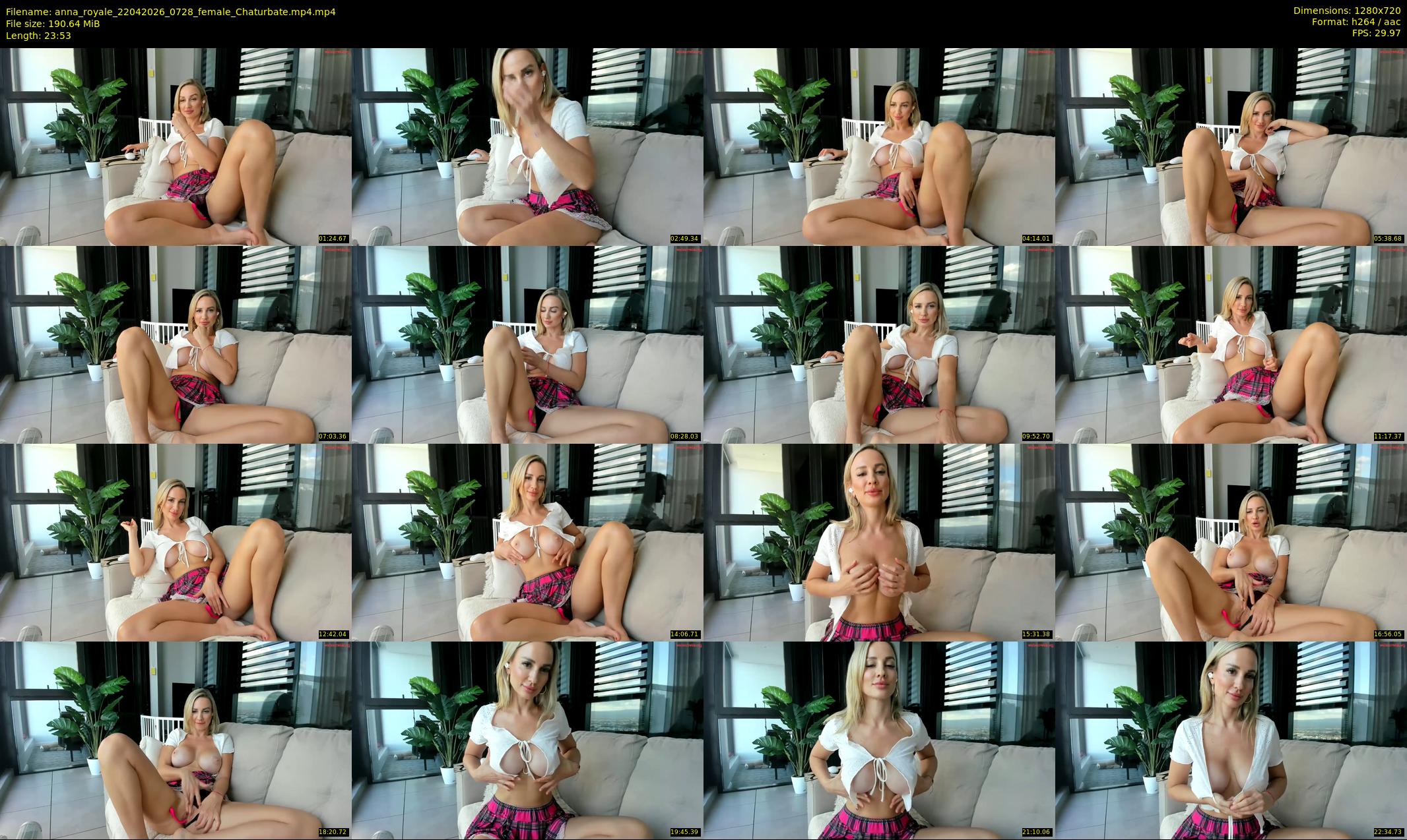 anna_royale — 24 minute Chaturbate female cam show recording, 720p, Apr 22, 2026