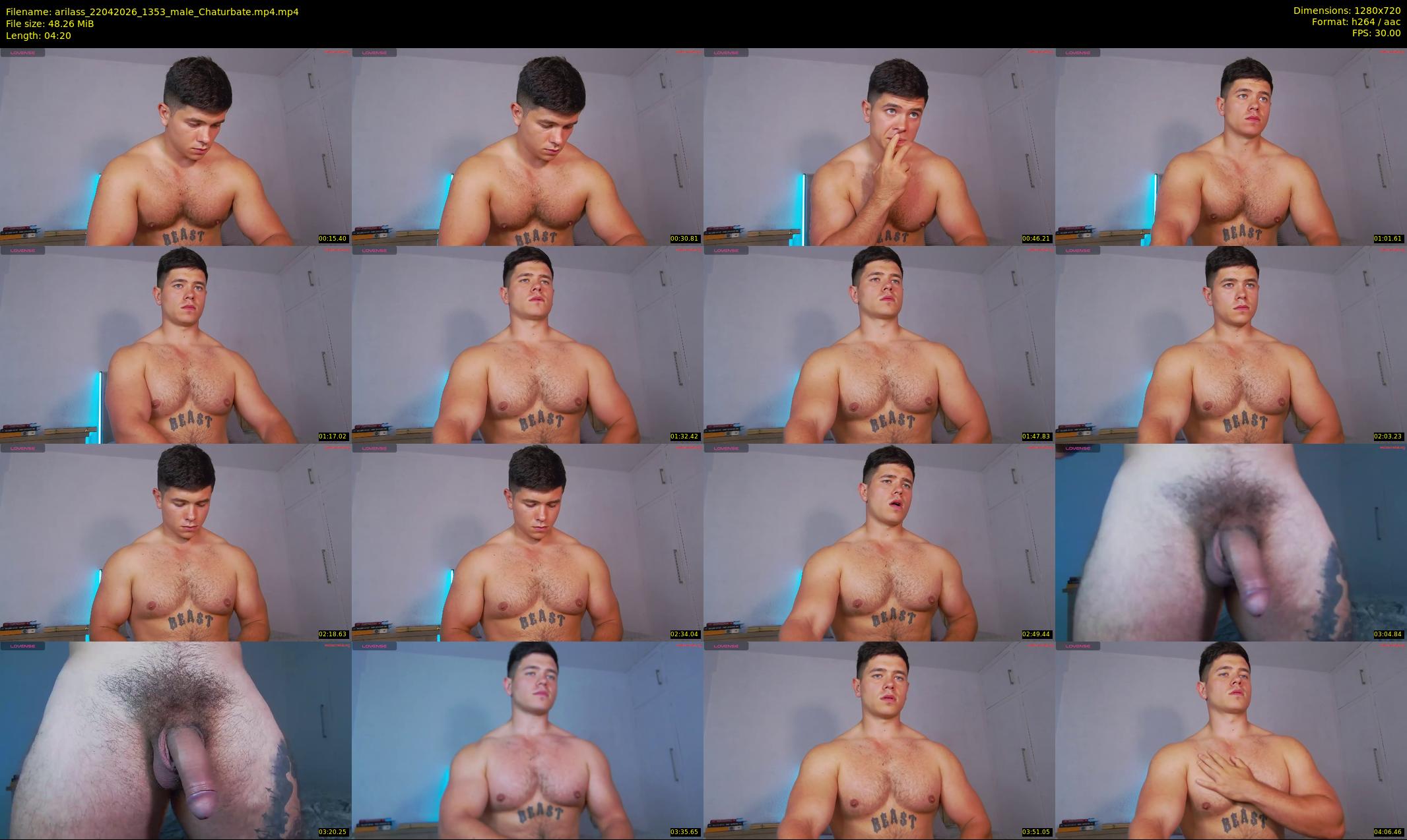 arilass — 5 minute Chaturbate male cam show recording, 720p, Apr 22, 2026
