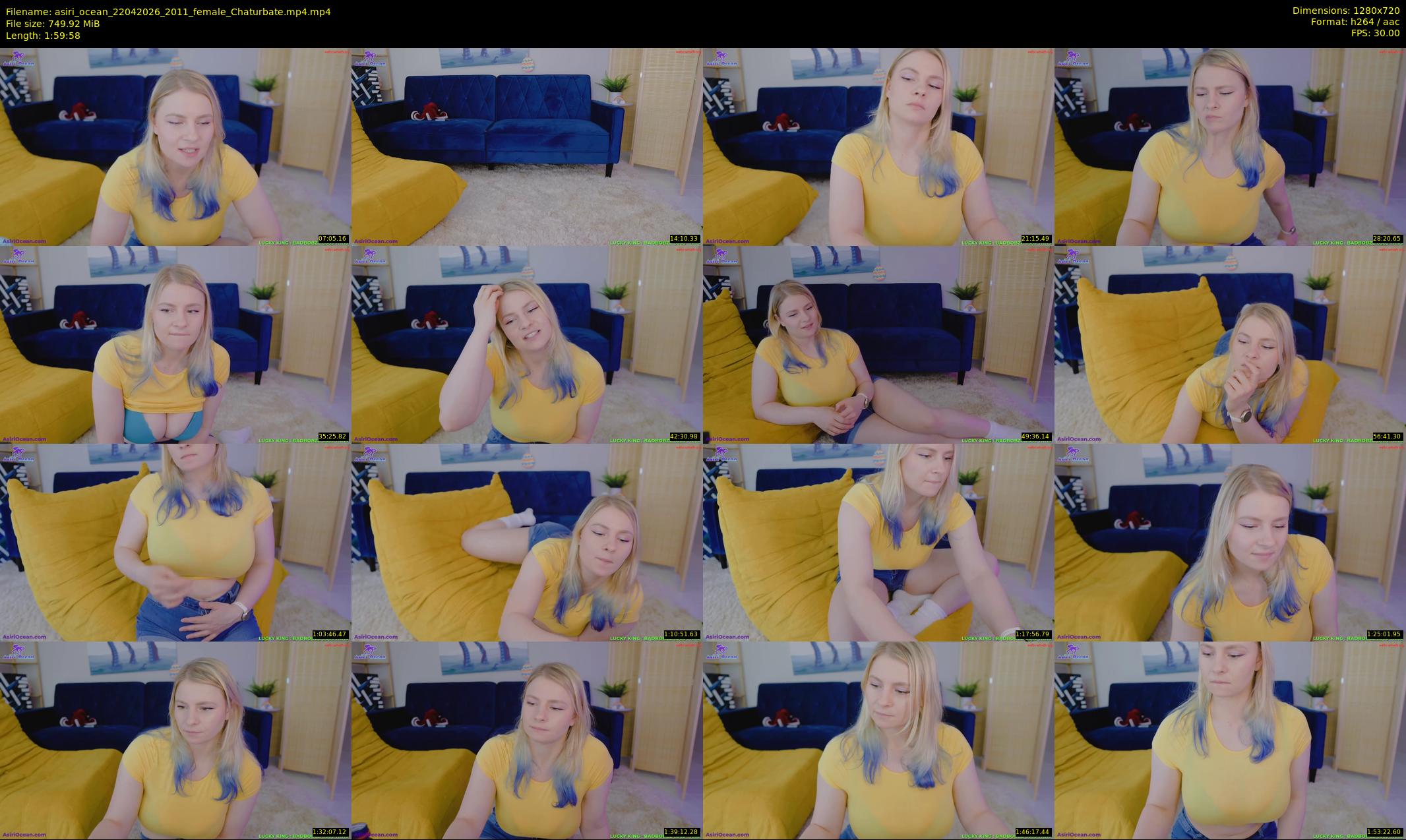 asiri_ocean — 120 minute Chaturbate female cam show recording, 720p, Apr 22, 2026