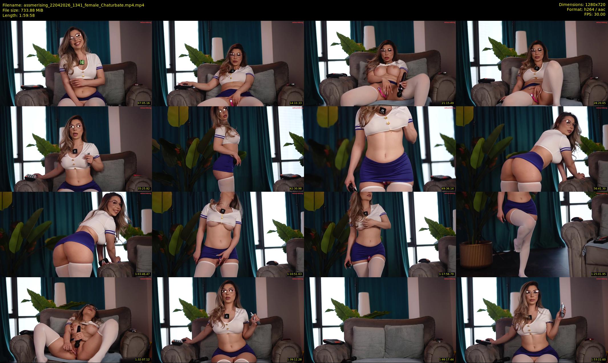 assmerising — 120 minute Chaturbate female cam show recording, 720p, Apr 22, 2026