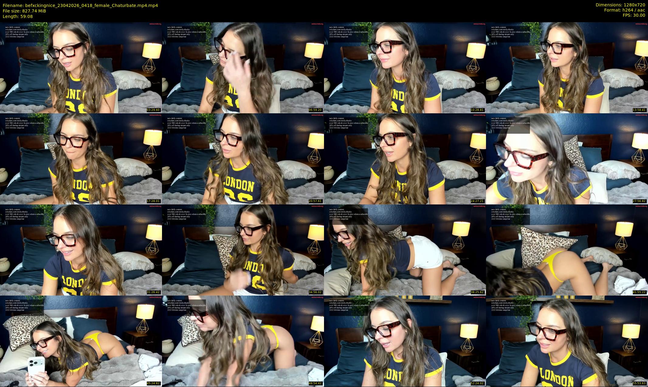 befxckingnice — 60 minute Chaturbate female cam show recording, 720p, Apr 23, 2026