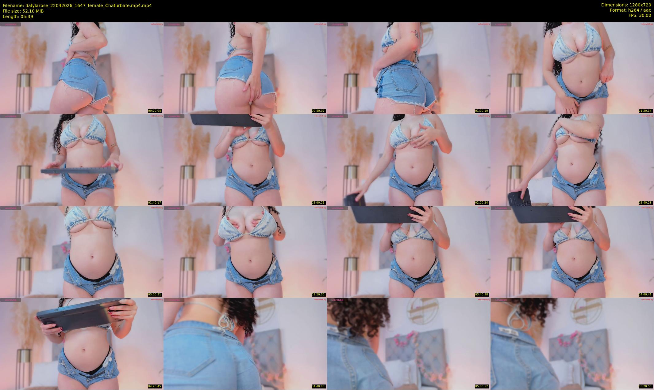 dalylarose — 6 minute Chaturbate female cam show recording, 720p, Apr 22, 2026