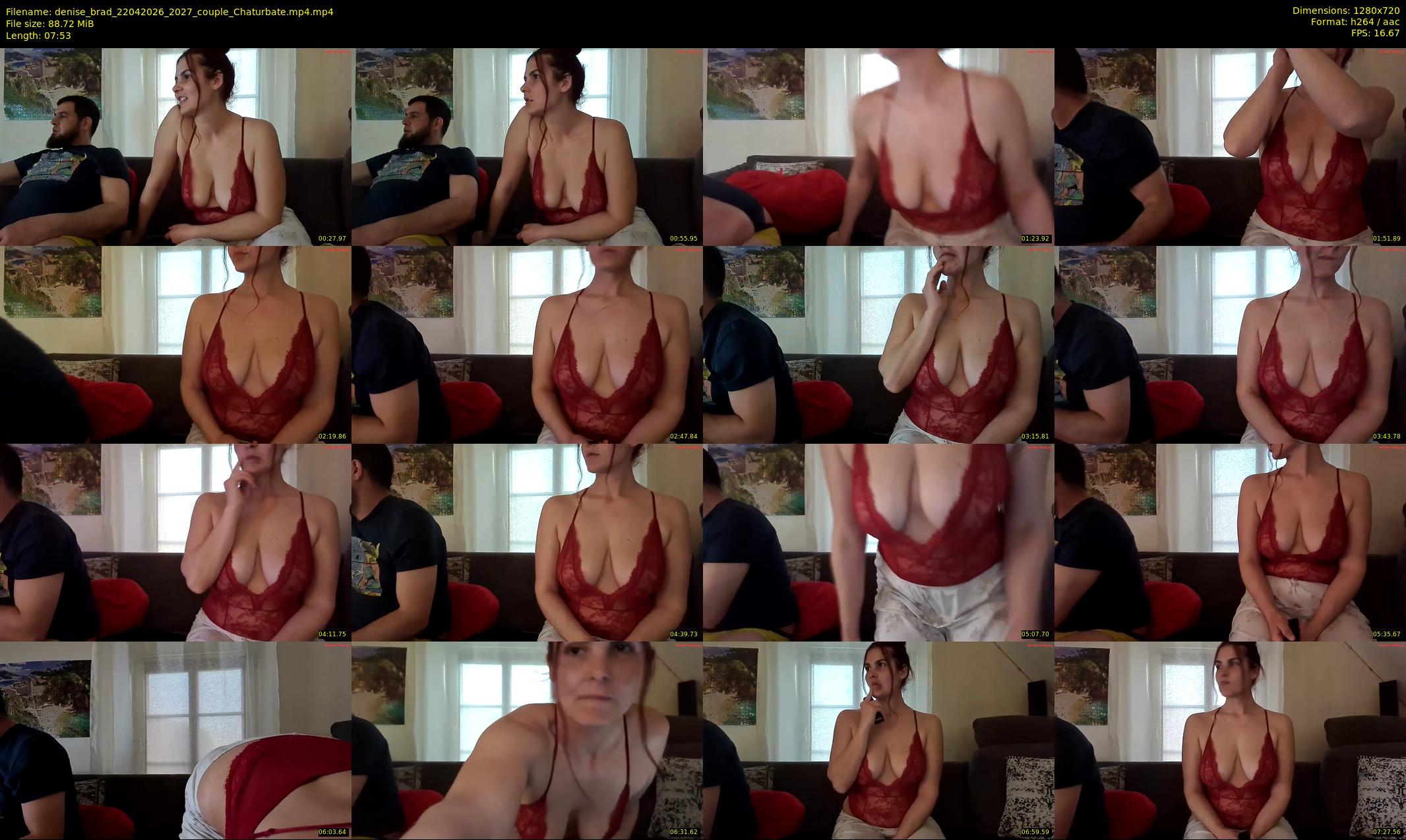 denise_brad — 8 minute Chaturbate couple cam show recording, 720p, Apr 22, 2026