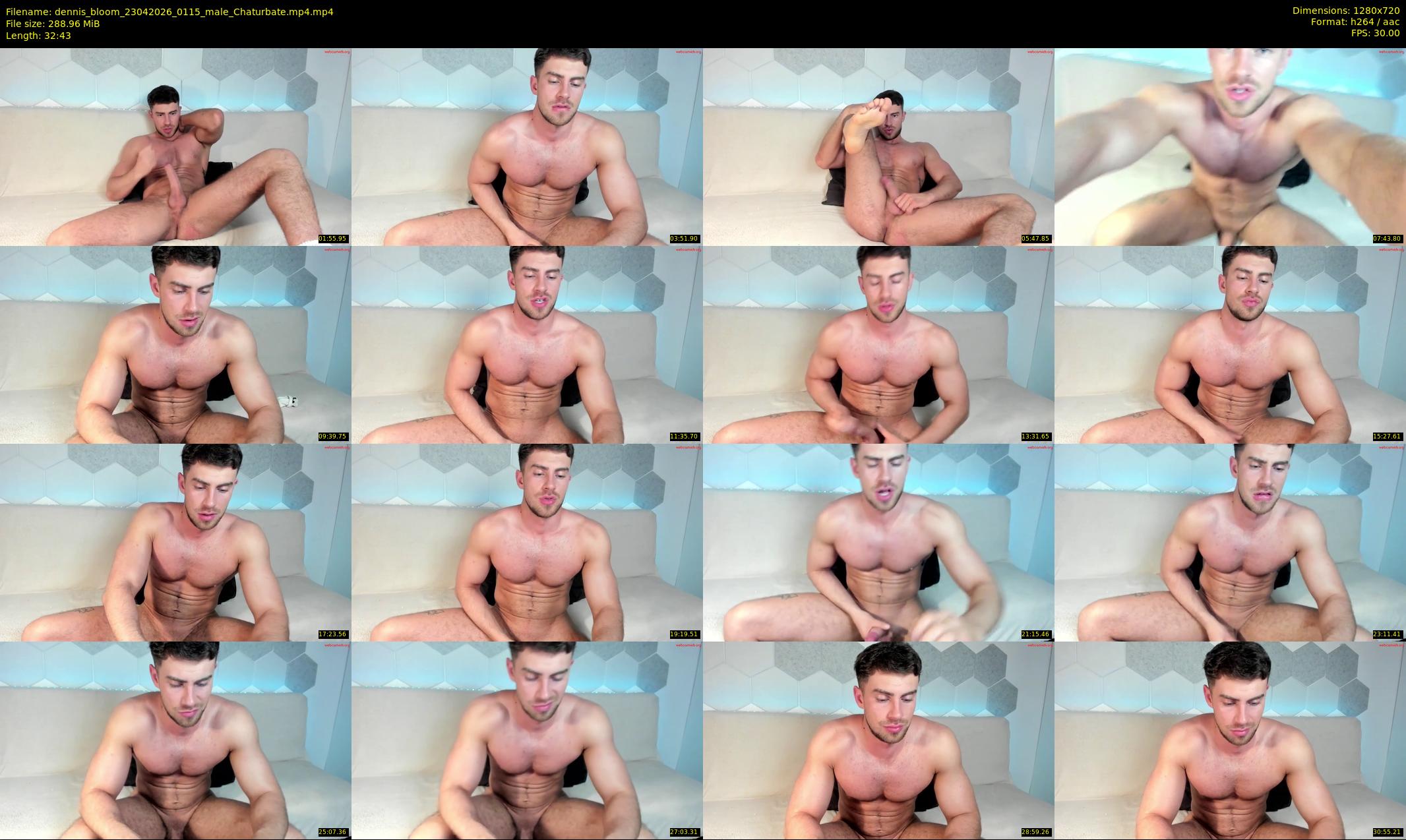 dennis_bloom — 33 minute Chaturbate male cam show recording, 720p, Apr 23, 2026