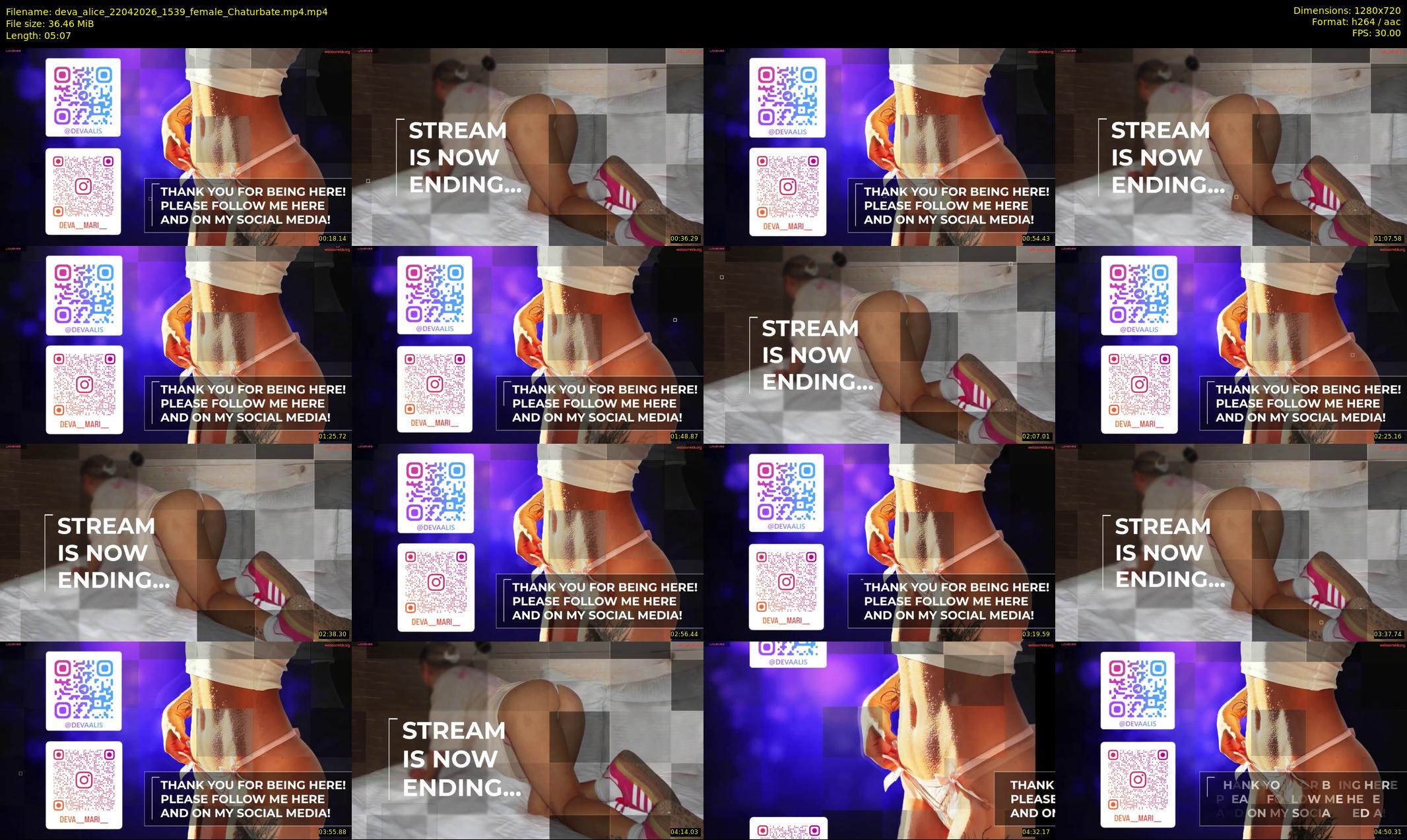 deva_alice — 6 minute Chaturbate female cam show recording, 720p, Apr 22, 2026