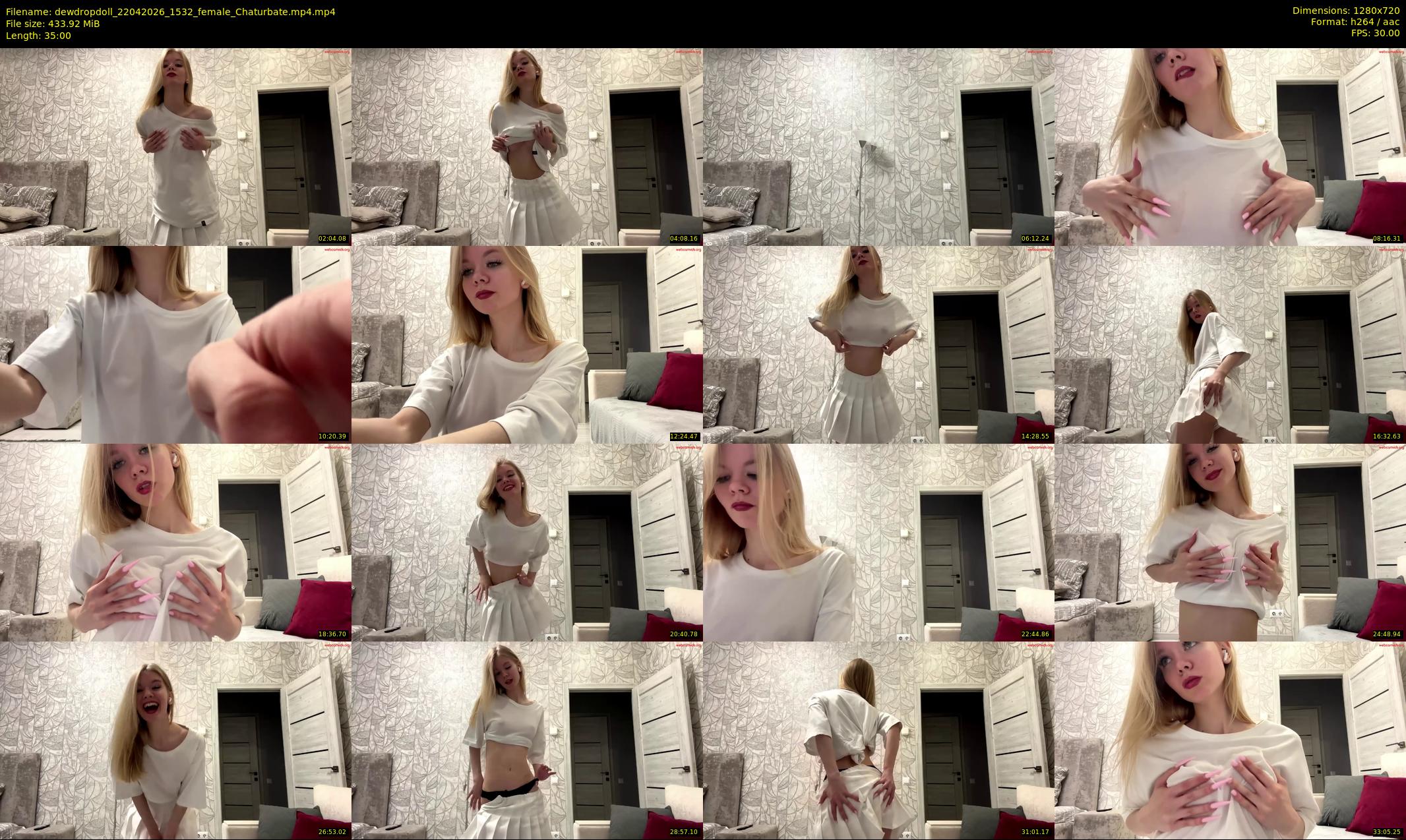 dewdropdoll — 35 minute Chaturbate female cam show recording, 720p, Apr 22, 2026