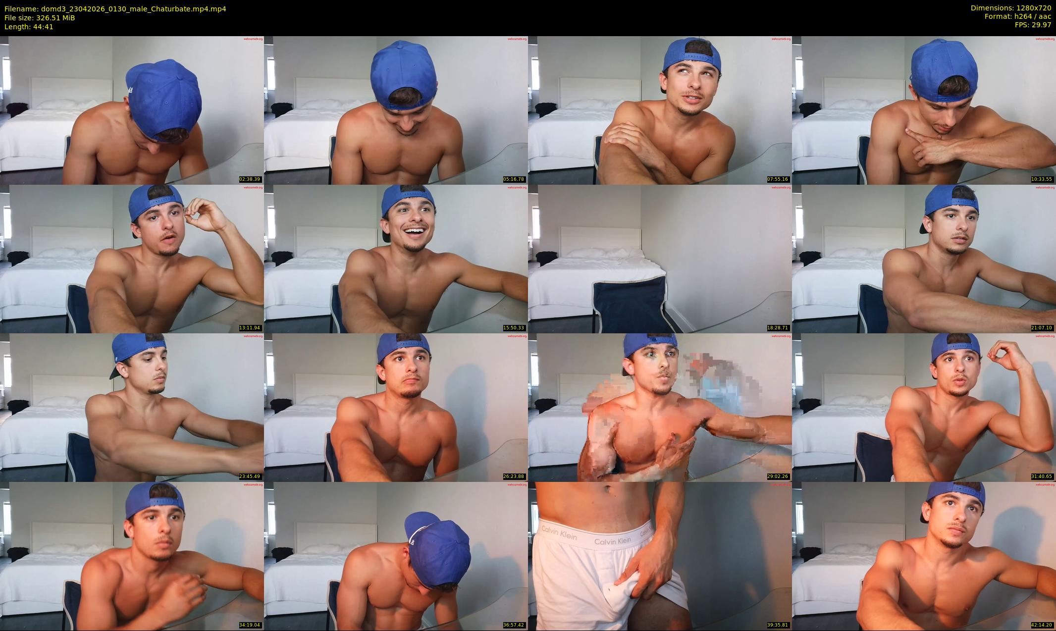 domd3 — 45 minute Chaturbate male cam show recording, 720p, Apr 23, 2026