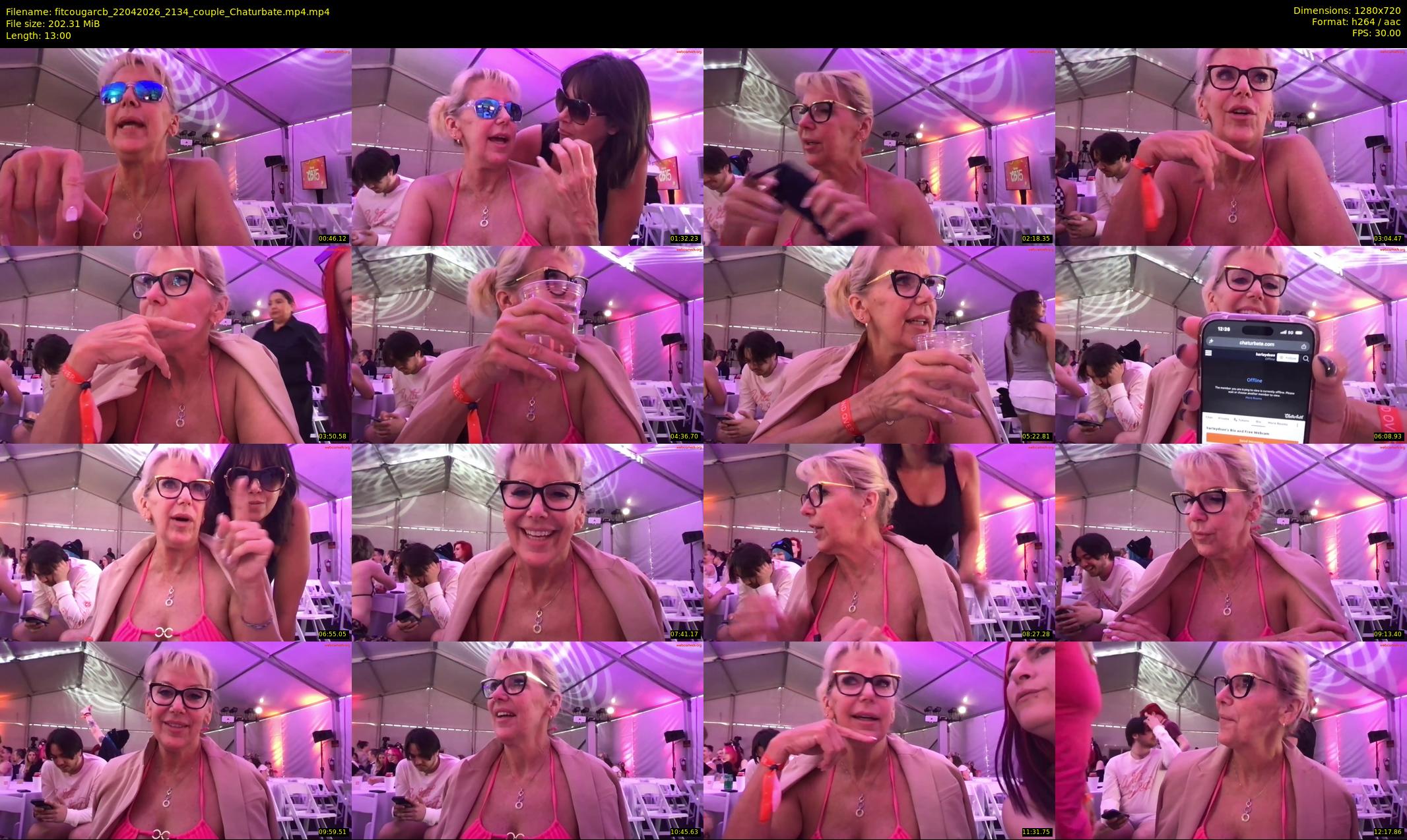 fitcougarcb — 13 minute Chaturbate female cam show recording, 720p, Apr 22, 2026