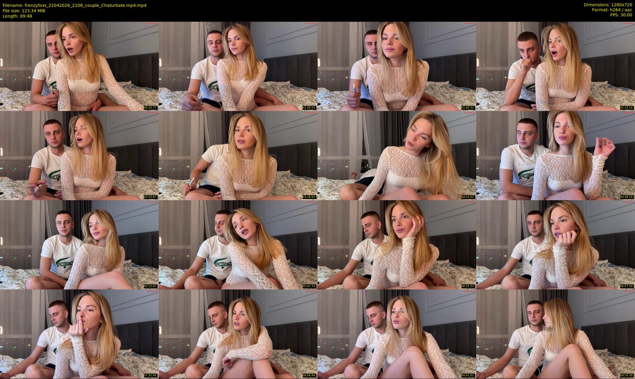 frenzyfoxs — 10 minute Chaturbate couple cam show recording, 720p, Apr 22, 2026