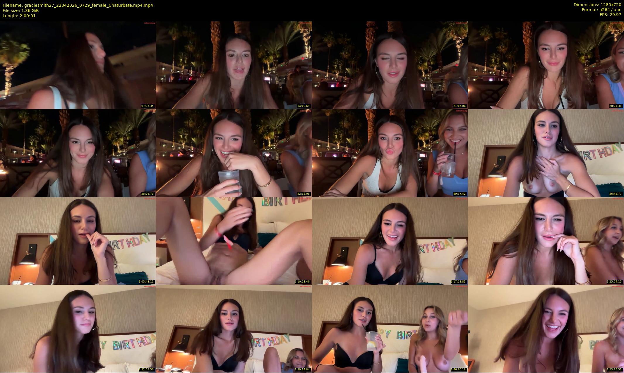 graciesmith27 — 121 minute Chaturbate female cam show recording, 720p, Apr 22, 2026