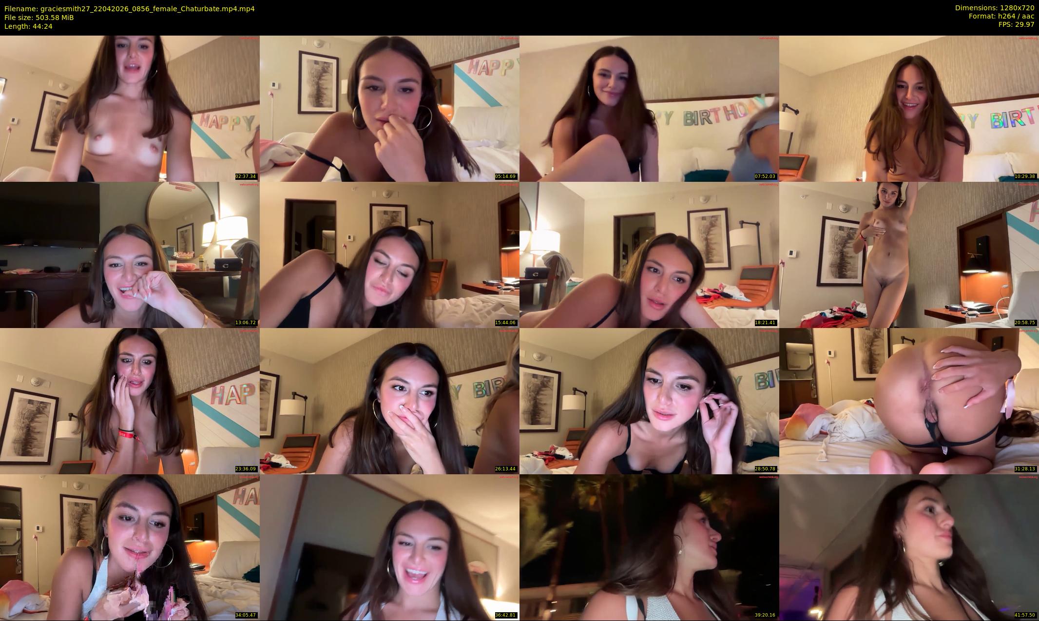 graciesmith27 — 45 minute Chaturbate female cam show recording, 720p, Apr 22, 2026