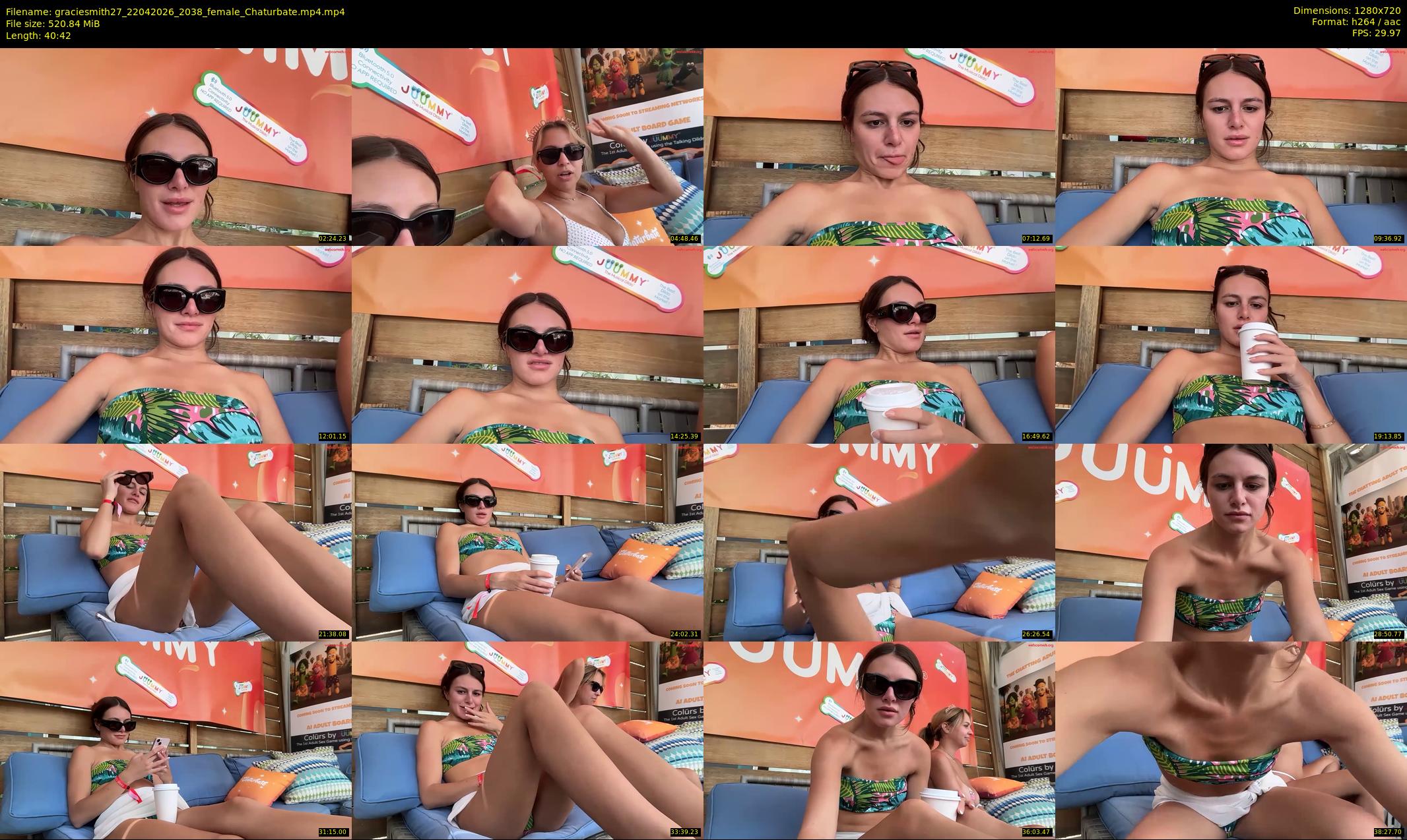 graciesmith27 — 41 minute Chaturbate female cam show recording, 720p, Apr 22, 2026