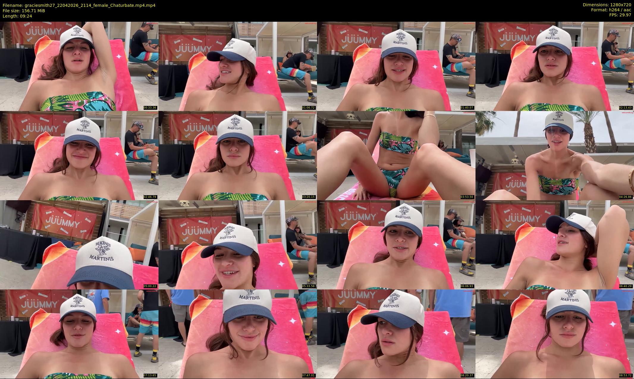 graciesmith27 — 10 minute Chaturbate female cam show recording, 720p, Apr 22, 2026