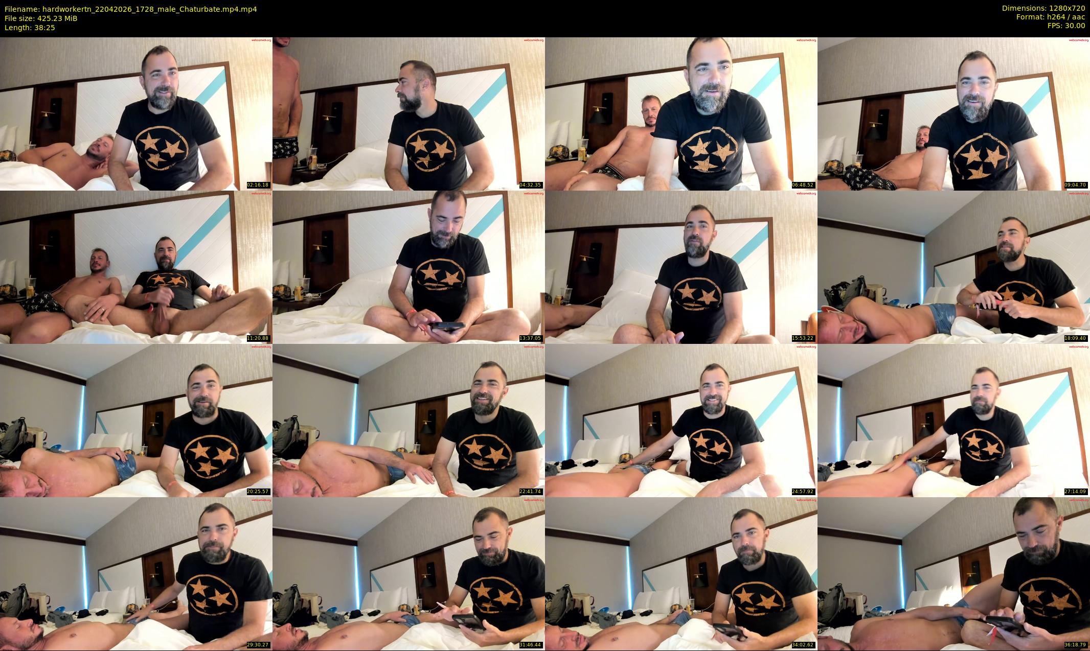 hardworkertn — 39 minute Chaturbate male cam show recording, 720p, Apr 22, 2026