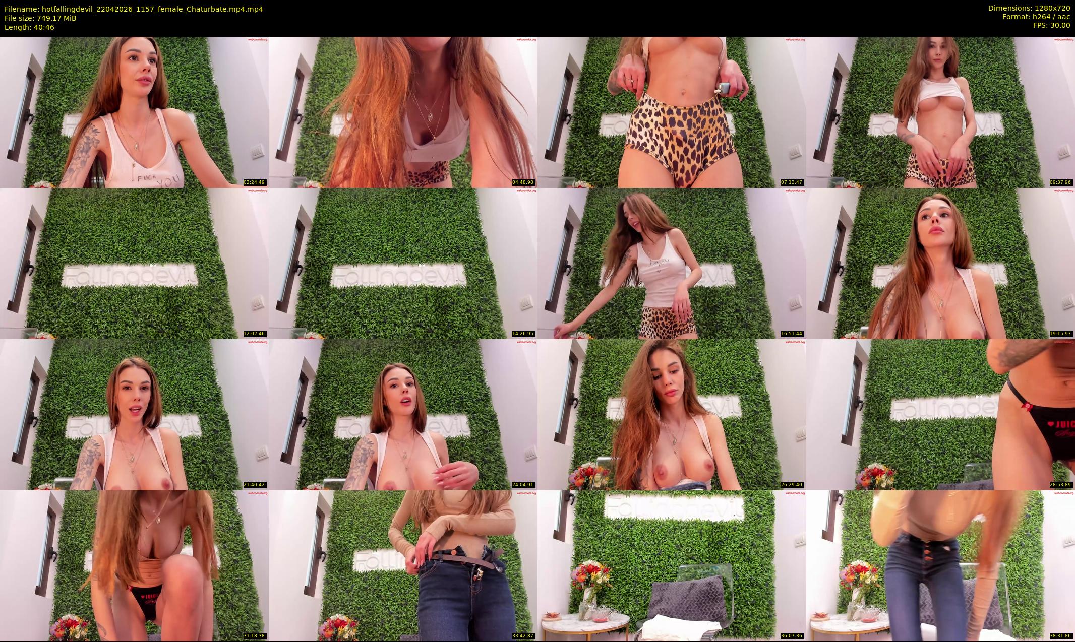 hotfallingdevil — 41 minute Chaturbate female cam show recording, 720p, Apr 22, 2026