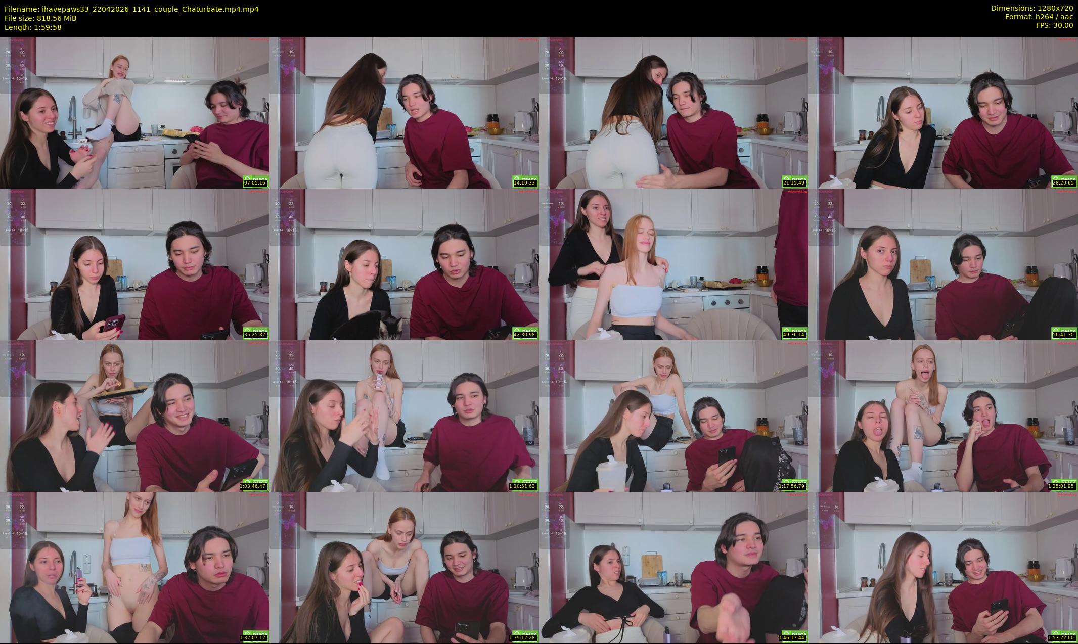 ihavepaws33 — 120 minute Chaturbate couple cam show recording, 720p, Apr 22, 2026