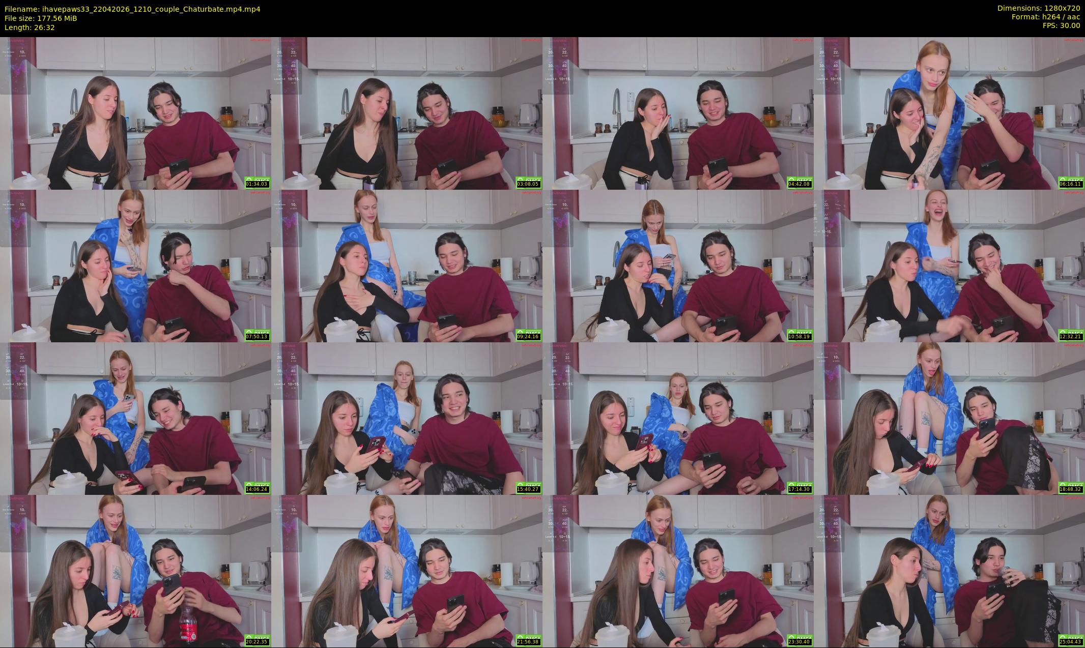 ihavepaws33 — 27 minute Chaturbate couple cam show recording, 720p, Apr 22, 2026